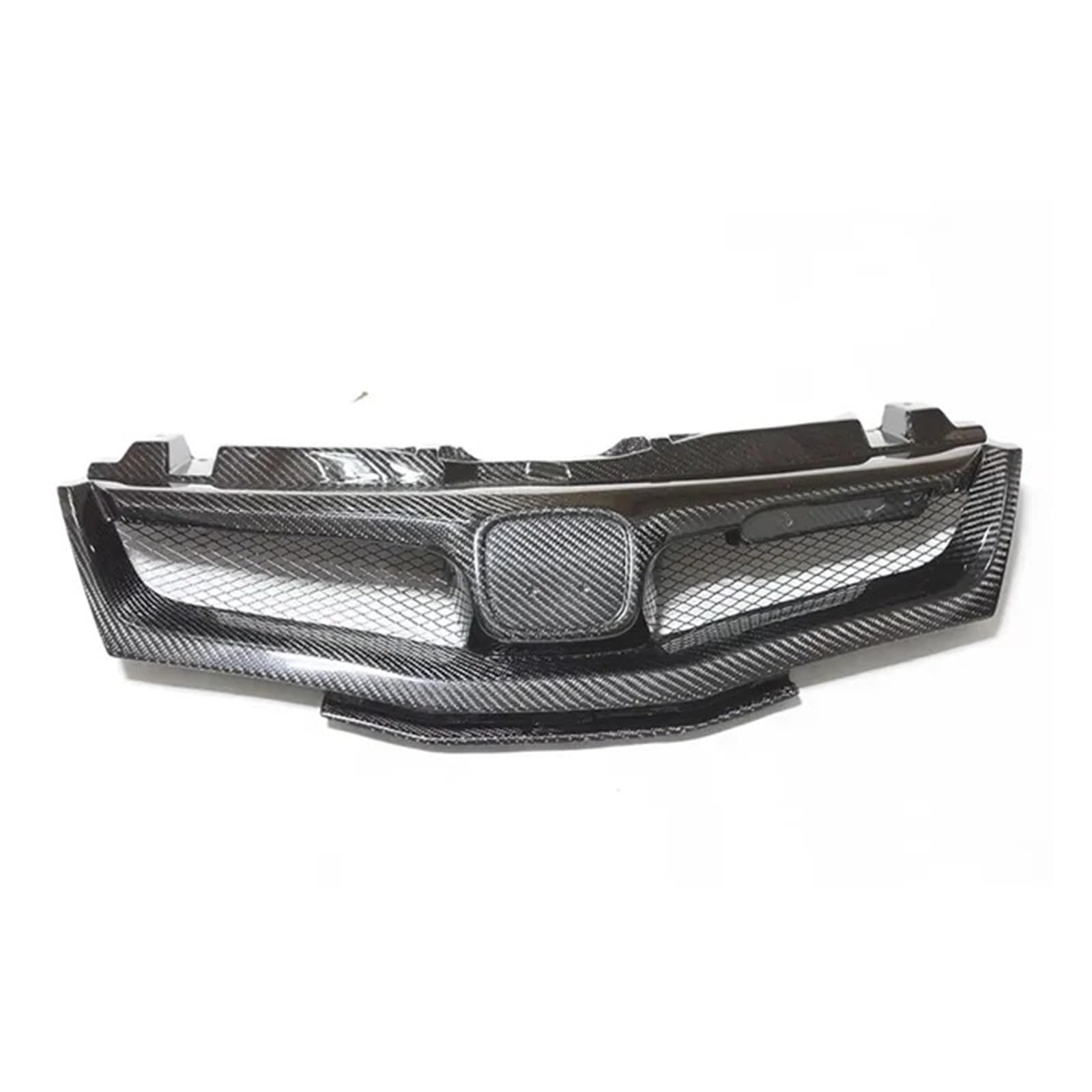 DACOLWZING Kompatibel for Civic FN FK FN2 Type R 2006 2007–2012, echte Kohlefaser und Glasfaser (unbemalt), Frontgrill, Mu-Gen-Stil, Lufteinlass(Carbon Fiber) von DACOLWZING