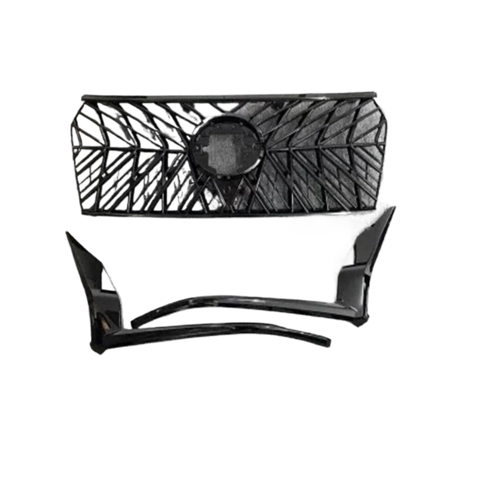 DACOLWZING Kompatibel for Land Cruiser Prado 150 Kühlergrill-Modifikation LC200 2016–2021 Kühlergrill-Highlight-Streifen TRD Front-Face-Dekorationszubehör(LC150) von DACOLWZING