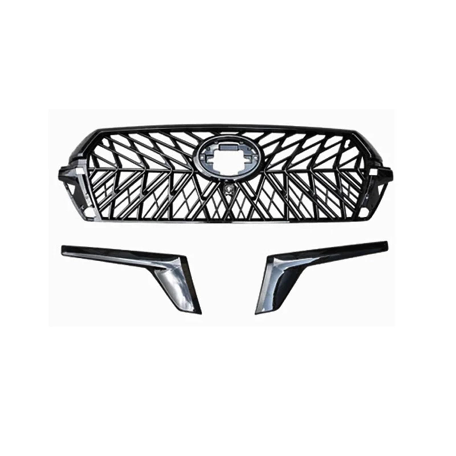 DACOLWZING Kompatibel for Land Cruiser Prado 150 Kühlergrill-Modifikation LC200 2016–2021 Kühlergrill-Highlight-Streifen TRD Front-Face-Dekorationszubehör(LC200) von DACOLWZING