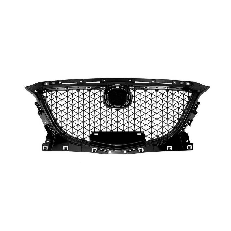 DACOLWZING Kompatibel for Mazda 3 Axela 2014 2015 2016 Frontgrill Racing Grill Obere Stoßstangenhaube Mesh Grid Autozubehör Wabenstil von DACOLWZING