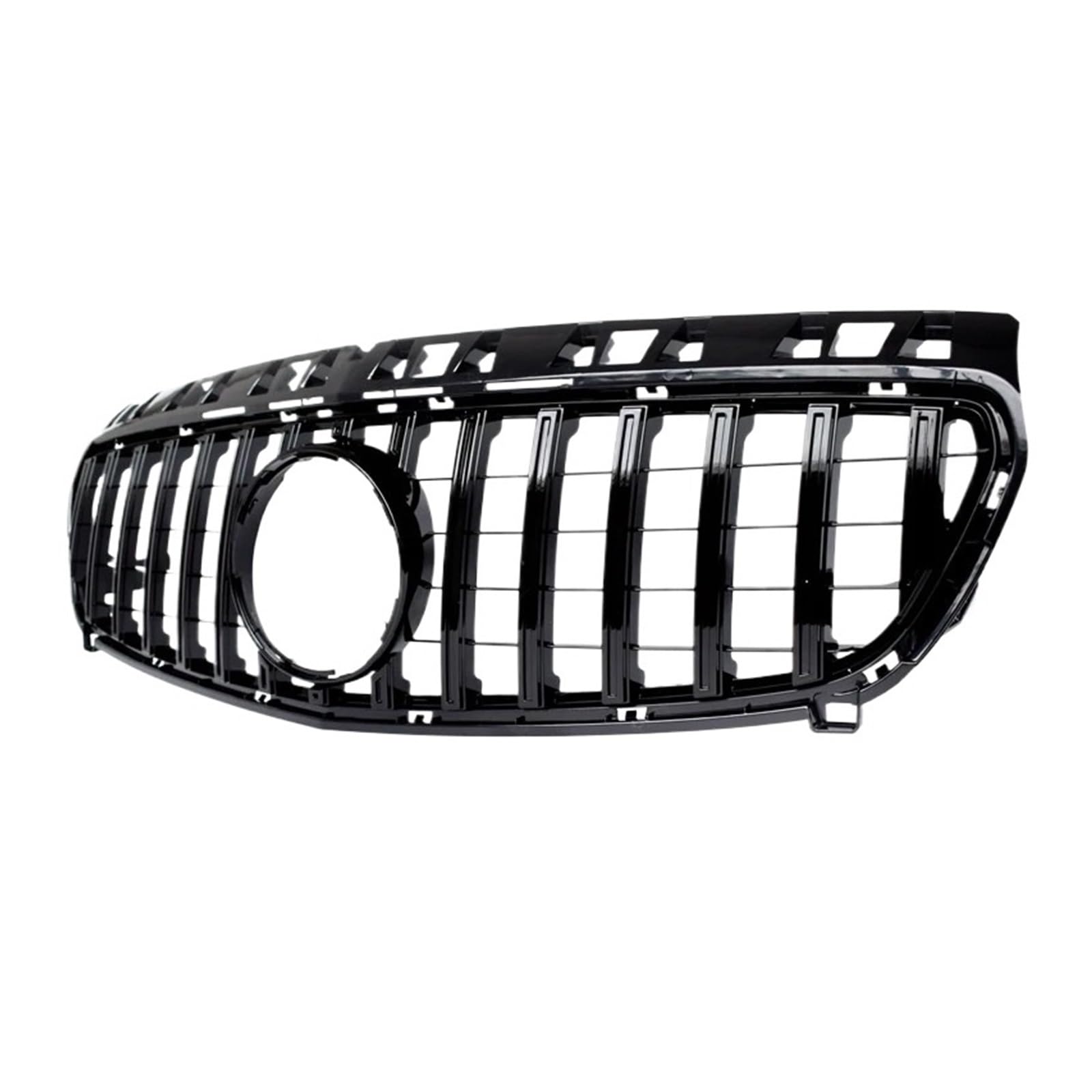 DACOLWZING Kompatibel for Mercedes A-Klasse W176 5-Türer Schrägheck 2013–2015 A180 A200 A250 A45 AMG, glänzend schwarzer ABS-Frontkühlergrill(13-15 GT Black) von DACOLWZING