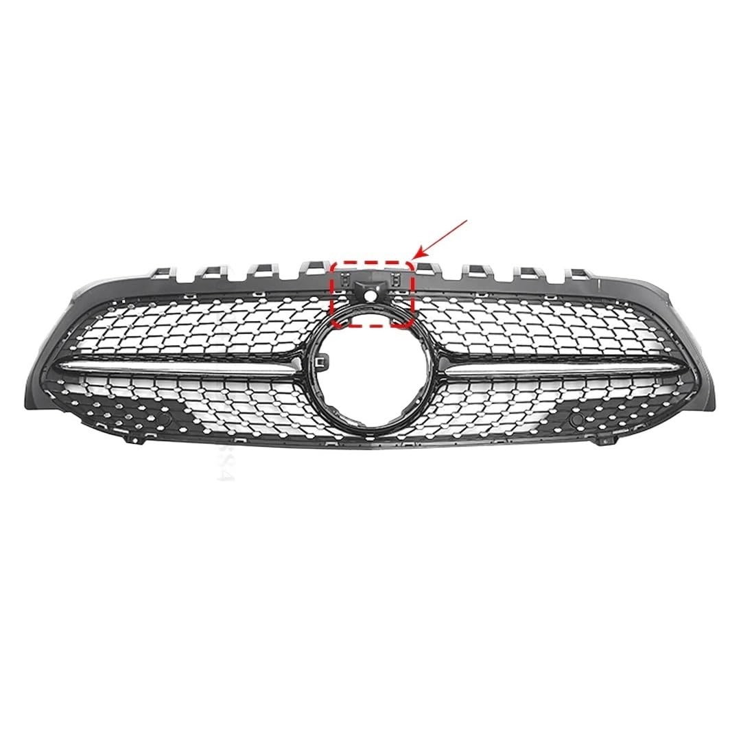 DACOLWZING Kompatibel for Mercedes-Benz A A35 W177 2019–2022 wie A180 A200 A220 A250 GT Diamond Style Frontgrill Stoßstangengrill-Modifikation(Diamond Black-Hole) von DACOLWZING