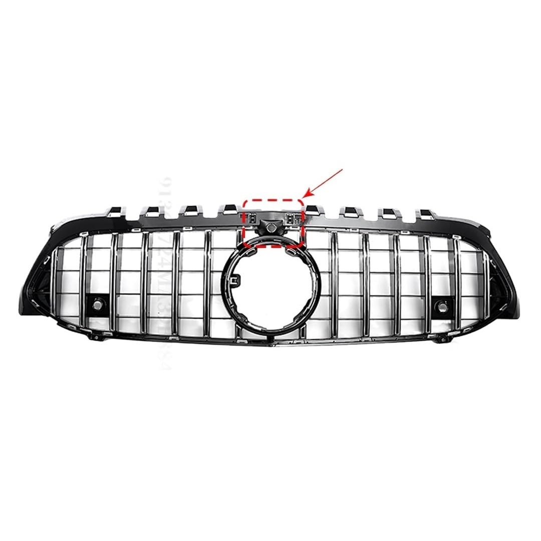 DACOLWZING Kompatibel for Mercedes-Benz A A35 W177 2019–2022 wie A180 A200 A220 A250 GT Diamond Style Frontgrill Stoßstangengrill-Modifikation(GT Silvery-Hole) von DACOLWZING