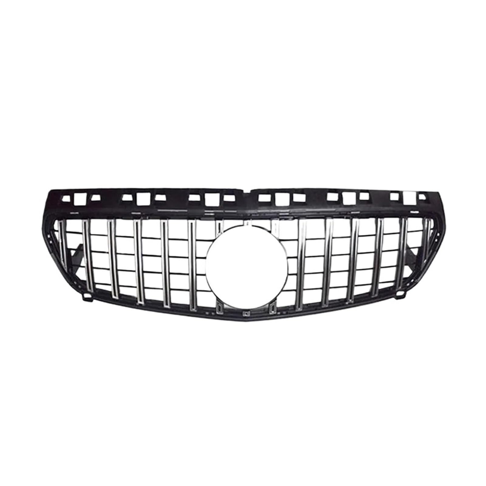 DACOLWZING Kompatibel for Mercedes-Benz A-KLASSE W176 W177 vorderer oberer Grill GTR Diamond Style Sedan Pre Facelift Tuning(W176 13-15 GT Silver) von DACOLWZING