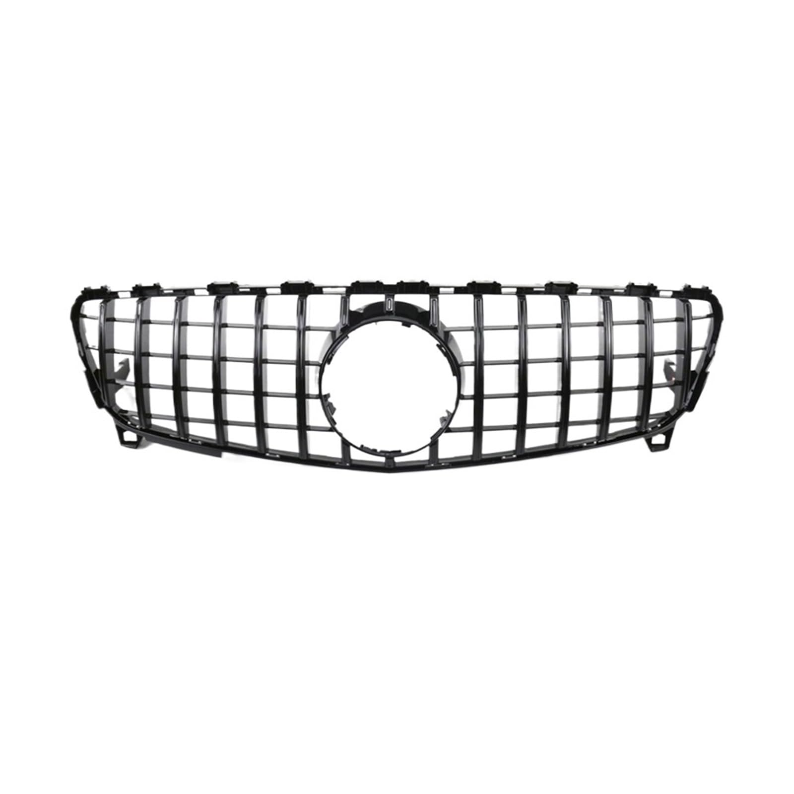 DACOLWZING Kompatibel for Mercedes-Benz A-KLASSE W176 W177 vorderer oberer Grill GTR Diamond Style Sedan Pre Facelift Tuning(W176 16-18 GT Black) von DACOLWZING