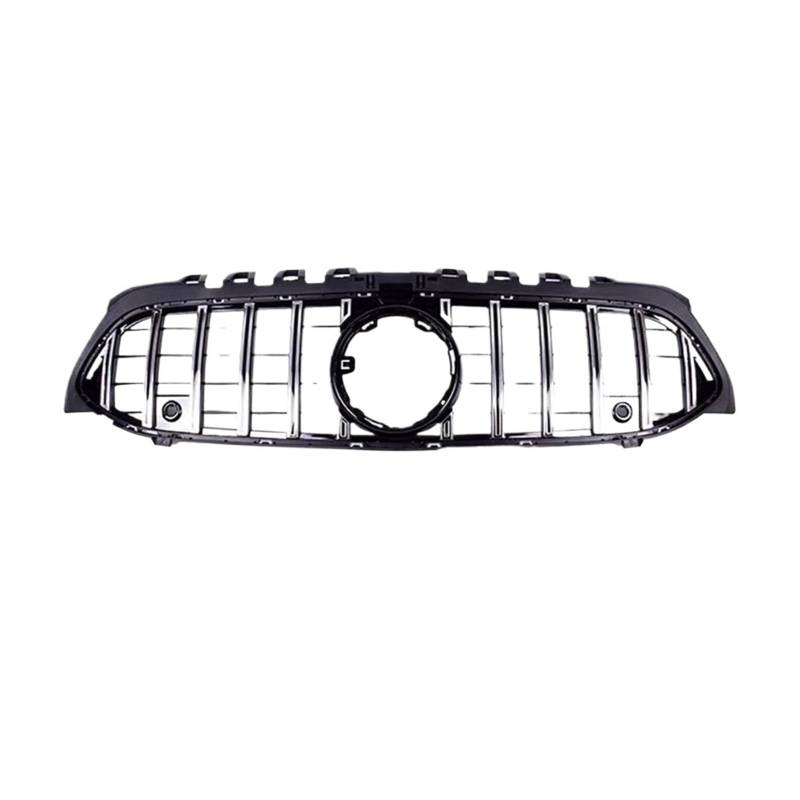 DACOLWZING Kompatibel for Mercedes-Benz A-KLASSE W176 W177 vorderer oberer Grill GTR Diamond Style Sedan Pre Facelift Tuning(W177 19-23 GT Silver) von DACOLWZING