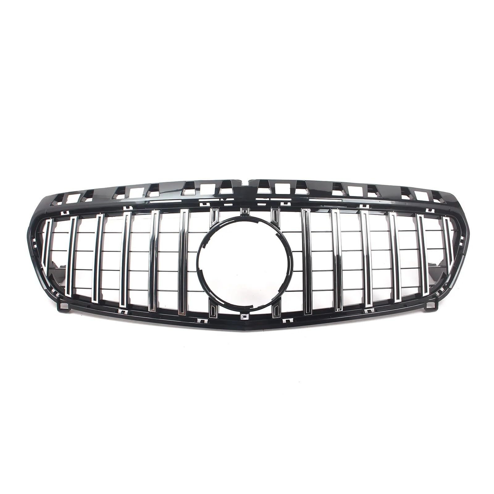 DACOLWZING Kompatibel for Mercedes-Benz A-Klasse W176 2013 2014 2015 A180 A200 A250 Diamond Style Grill Frontstoßstangengrill(B-Black Silver) von DACOLWZING