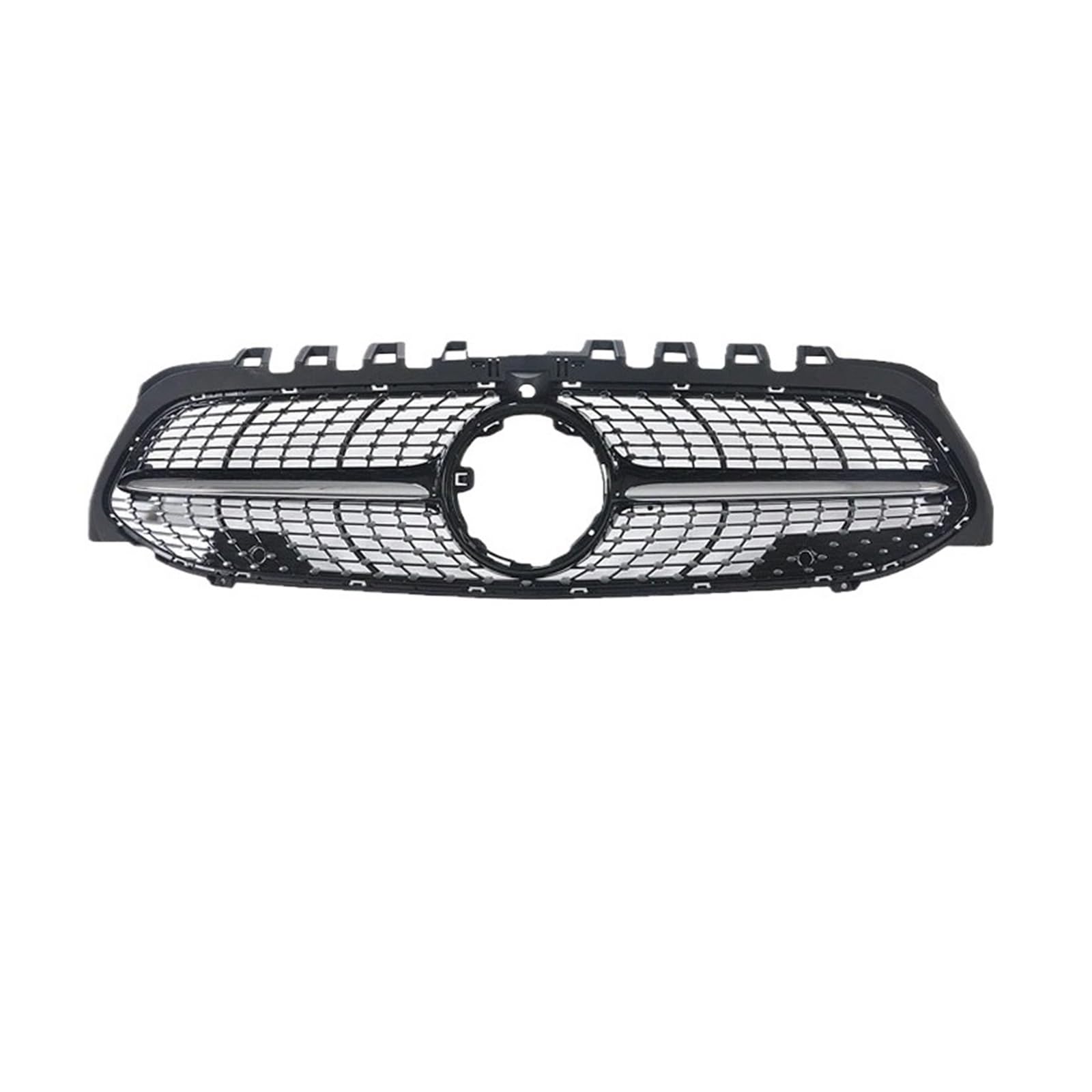 DACOLWZING Kompatibel for Mercedes-Benz A-Klasse W177 2019+, Auto-Frontstoßstangengrill, Frontgitter-Stil, Fronthaubenschutz, Zubehör, Außenmodifikation(B Style Black) von DACOLWZING