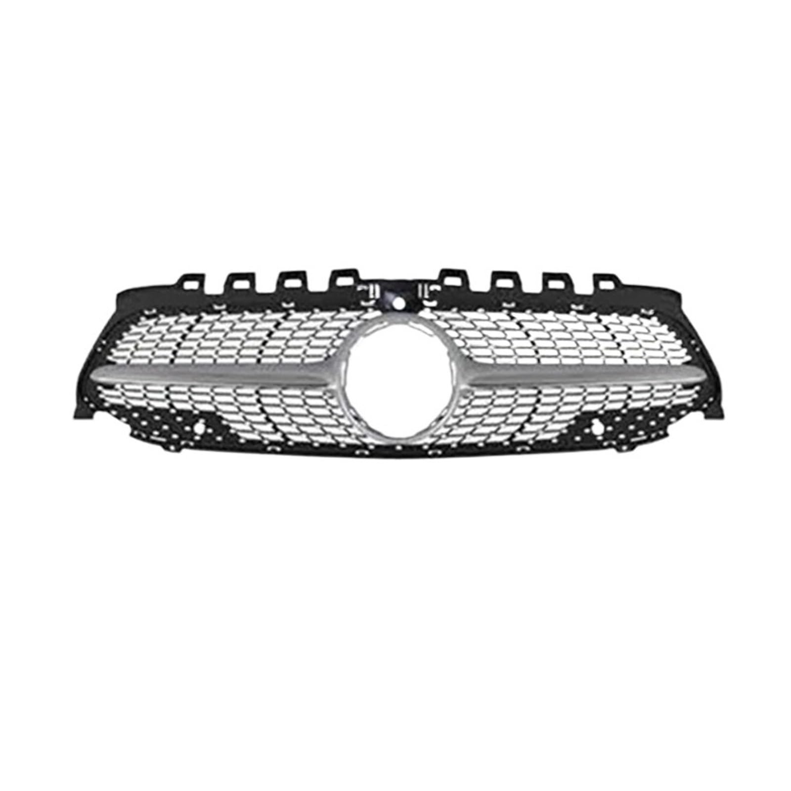 DACOLWZING Kompatibel for Mercedes-Benz A-Klasse W177 2019+, Auto-Frontstoßstangengrill, Frontgitter-Stil, Fronthaubenschutz, Zubehör, Außenmodifikation(B Style Sliver) von DACOLWZING