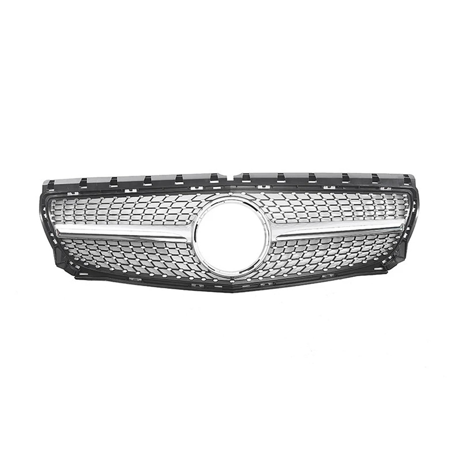 DACOLWZING Kompatibel for Mercedes-Benz B-Klasse W246 B180 B200 B250 B220 2012 2013 2014 ABS-Grills Frontstoßstangengrill Haube Tuning Racing Grill(Silver) von DACOLWZING