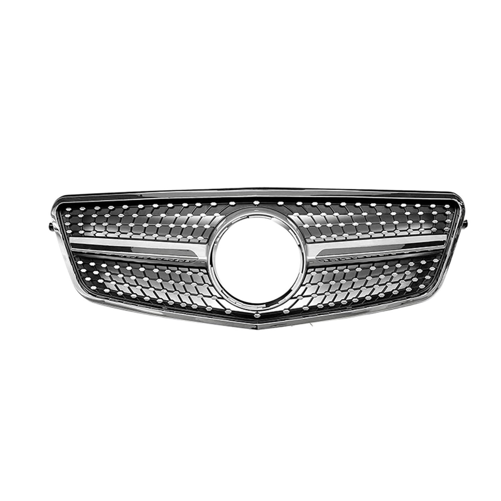 DACOLWZING Kompatibel for Mercedes-Benz E-Klasse W212 E250 E300 E350 E500 E550 2010–2013 Limousine, Frontgrill, obere Stoßstange, Haubennetz(Silver) von DACOLWZING