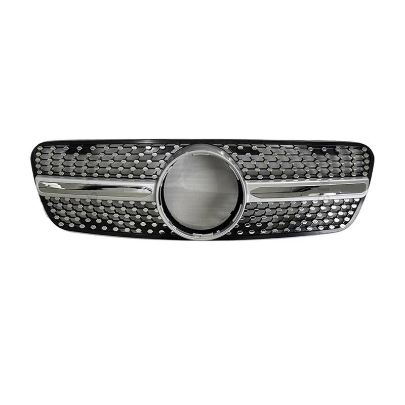 DACOLWZING Kompatibel for Mercedes-Benz ML W163 1998–2004 M ML320 ML350 Tuning Perfect Match Hood Mesh Sport Frontgrill Kühlergitter Stoßstangengrill(Diamond Silvery) von DACOLWZING