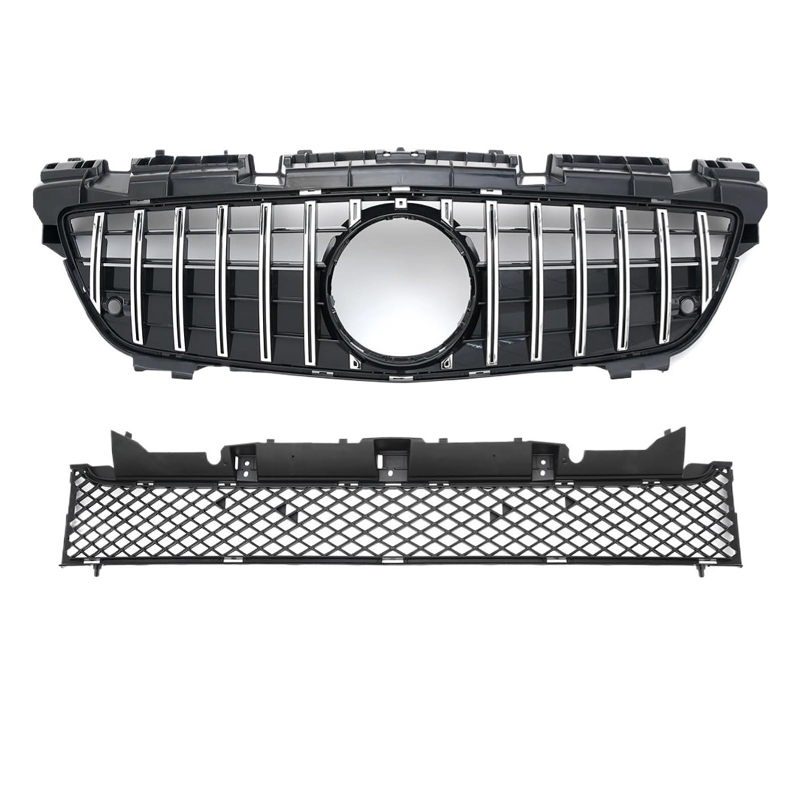 DACOLWZING Kompatibel for Mercedes-Benz R172 SLK 2011–2015, Sport-Frontgrill, Renngrill-Zubehör, Facelift-Haube, Netzgitter, Diamant-GT-St(Orange) von DACOLWZING