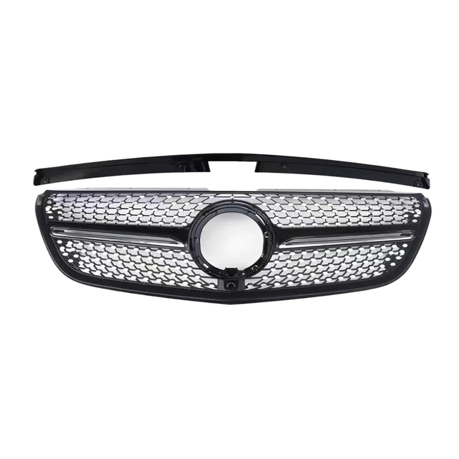 DACOLWZING Kompatibel for Mercedes-Benz V-Klasse W447 V260 V250 2015–2019 2020–2023. Frontgrill, Frontstoßstange, Racing-Diamantgrill, Tuning-Zubehör(20-23VITO Black) von DACOLWZING