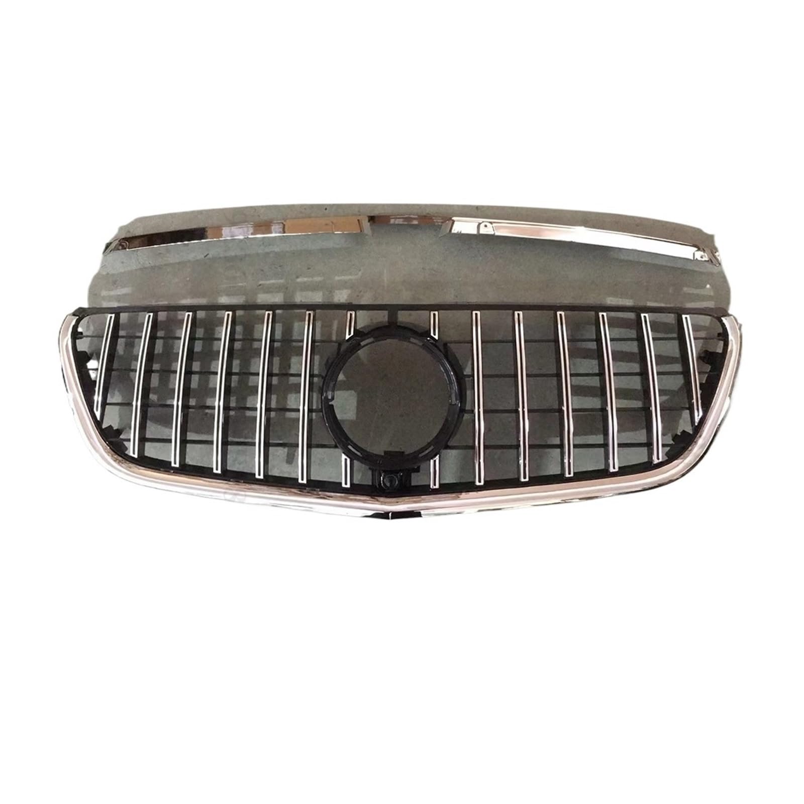 DACOLWZING Kompatibel for Mercedes-Benz Vito W447 2015–2023, Tuning-Zubehör, mittleres Netzgitter, Diamant-GTR-GT-Stil, vorderer Kühlergrill, Einlassgrill(2015-2019 GT Silvery) von DACOLWZING