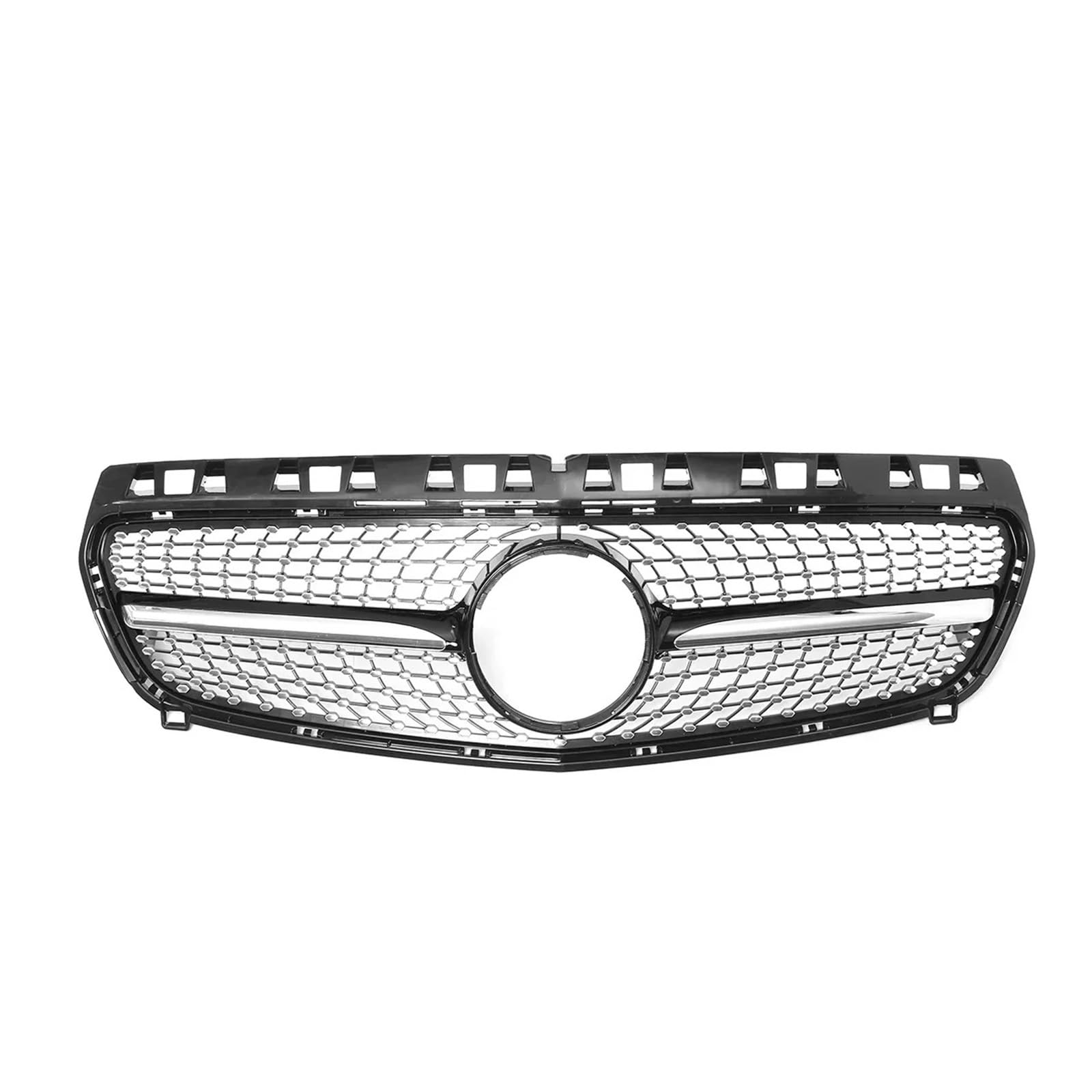 DACOLWZING Kompatibel for Mercedes-Benz W176 A-Klasse 2013–2015 A200 A250 A45, for AMG-Modell W176, Diamant-Kühlergrill, Auto-Frontstoßstangengrill(Glossy Black) von DACOLWZING