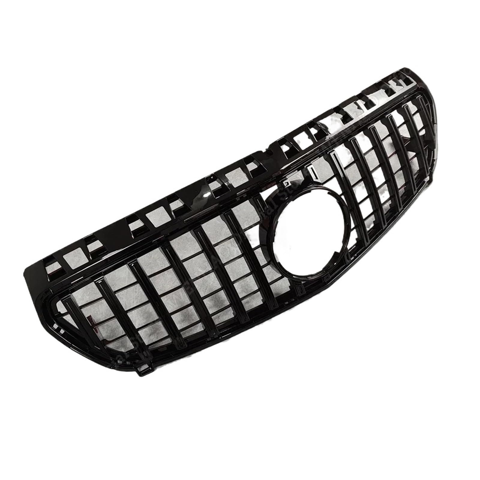 DACOLWZING Kompatibel for Mercedes-Benz W176 A180 A200 A250 A45 Schrägheck vor Facelift 2013–2015, GTR-Stil, glänzend schwarzer Auto-Frontstoßstangen-Renngrill von DACOLWZING