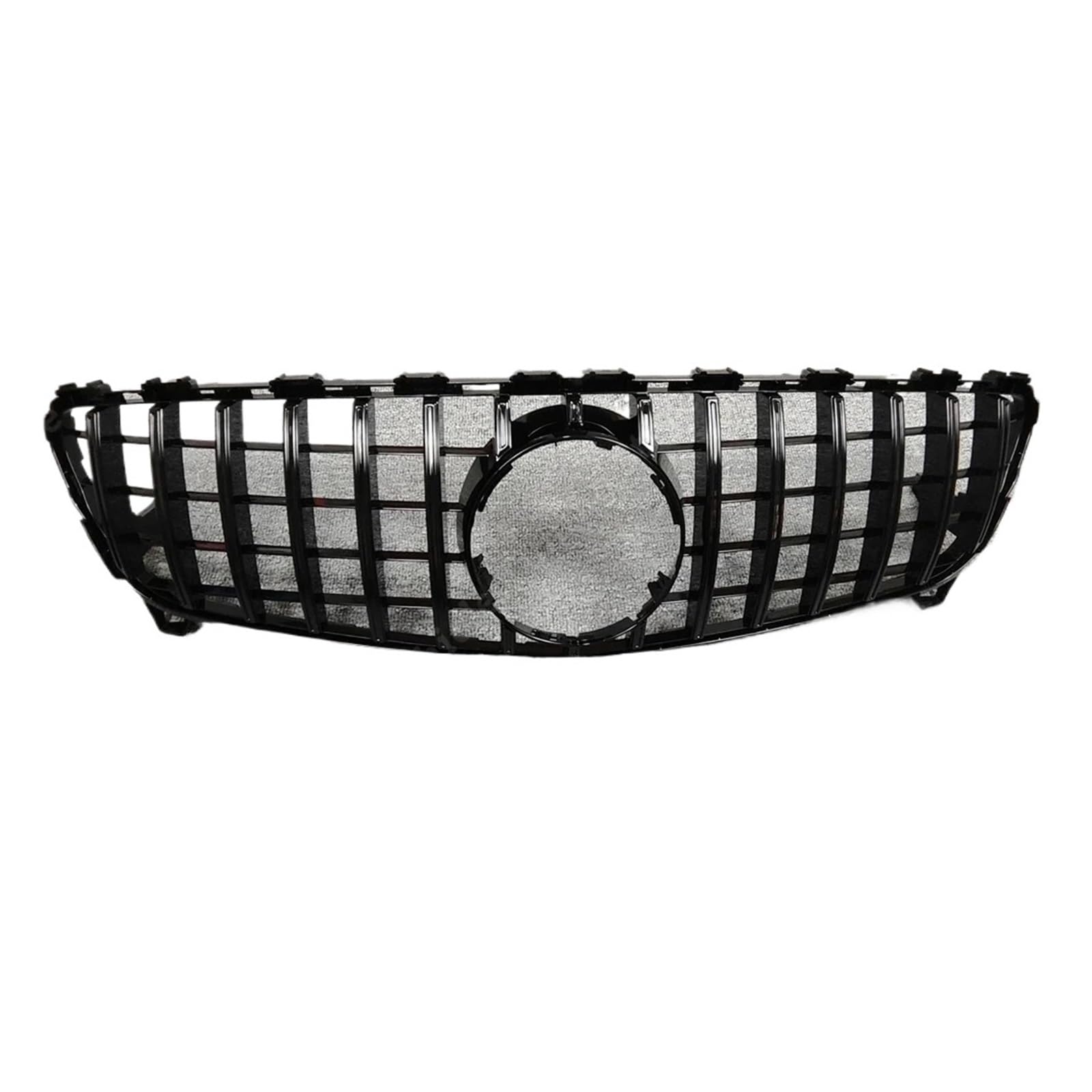 DACOLWZING Kompatibel for Mercedes-Benz W176 A250 A200 A45 Schrägheck Facelift AMG 2016–2018, GTR-Stil, Auto-Frontgrill, Stoßstangengrill, glänzende Schwarze Abdeckung von DACOLWZING