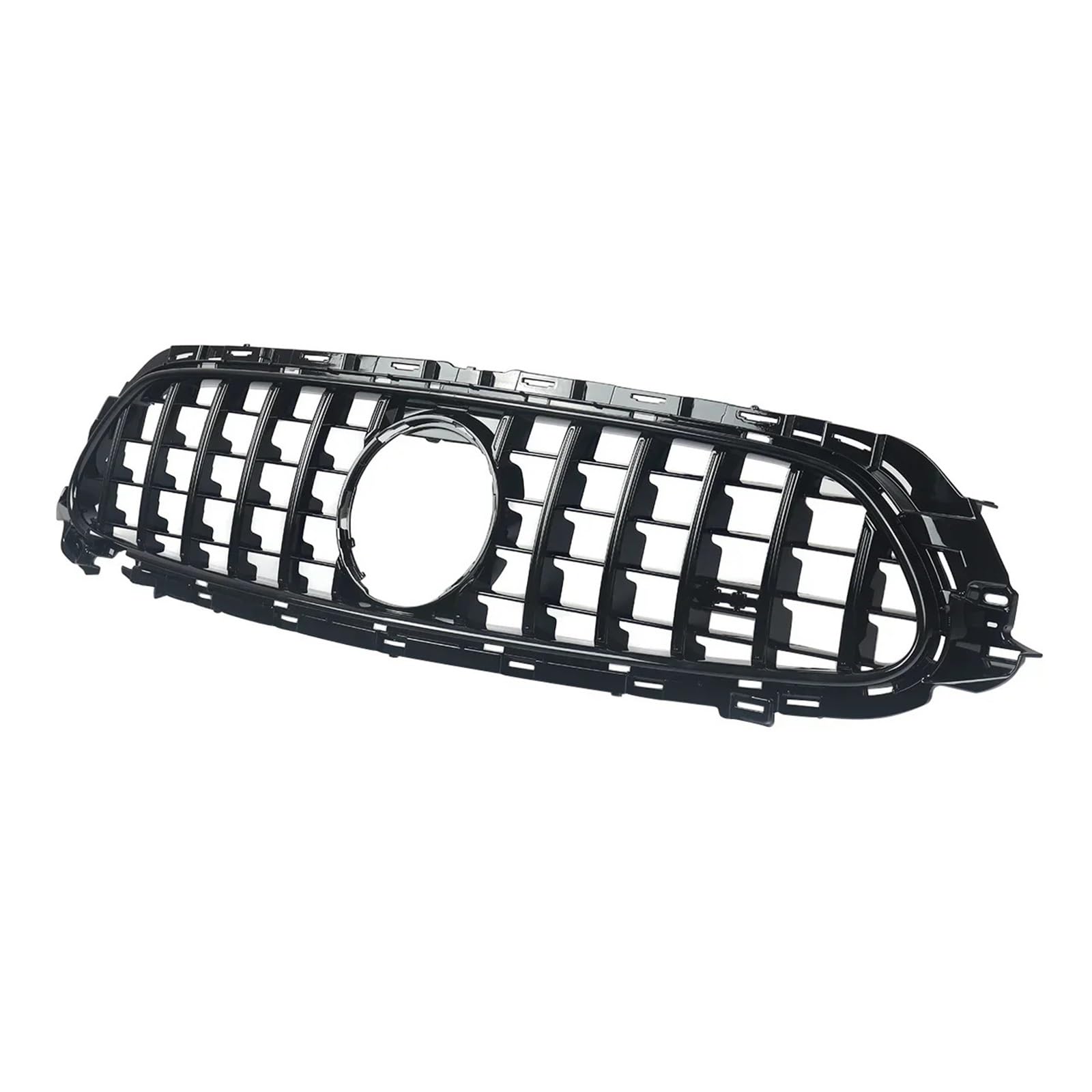 DACOLWZING Kompatibel for Mercedes-Benz W213 E200 E300 E400 E53 AMG 2020 E-Klasse ABS glänzend schwarz GT GTR Diamant Fronteinlassgitter Stoßstangengrillgitter von DACOLWZING