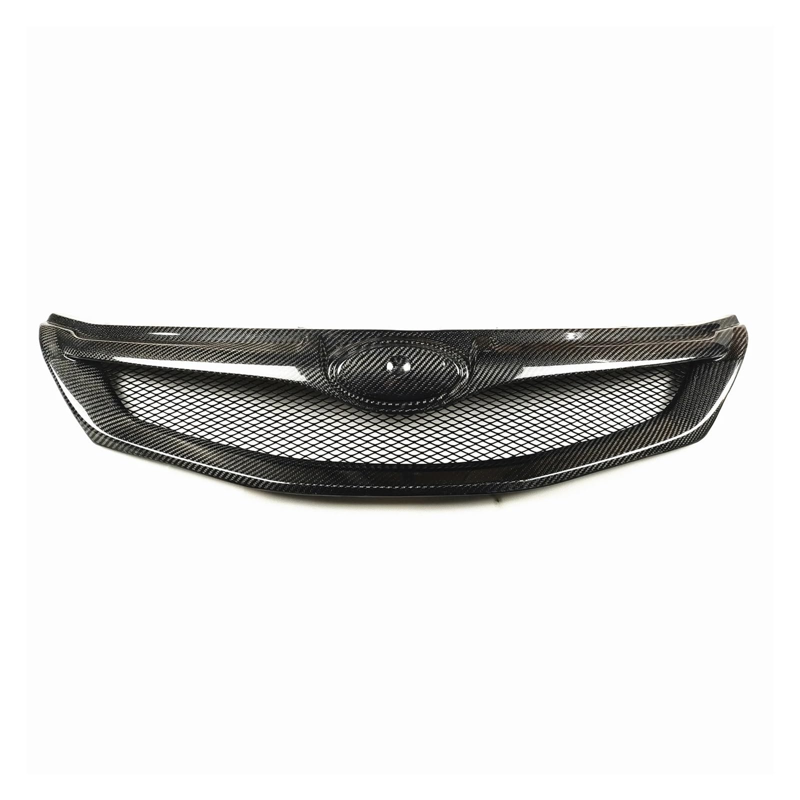 DACOLWZING Kompatibel for Subaru -Impreza WRX STi 2008–2011, echte Karbonfaser, Auto-Frontgrill, oberer Ersatz, Stoßstangenhaube, Netzgitter, Auto-Set von DACOLWZING