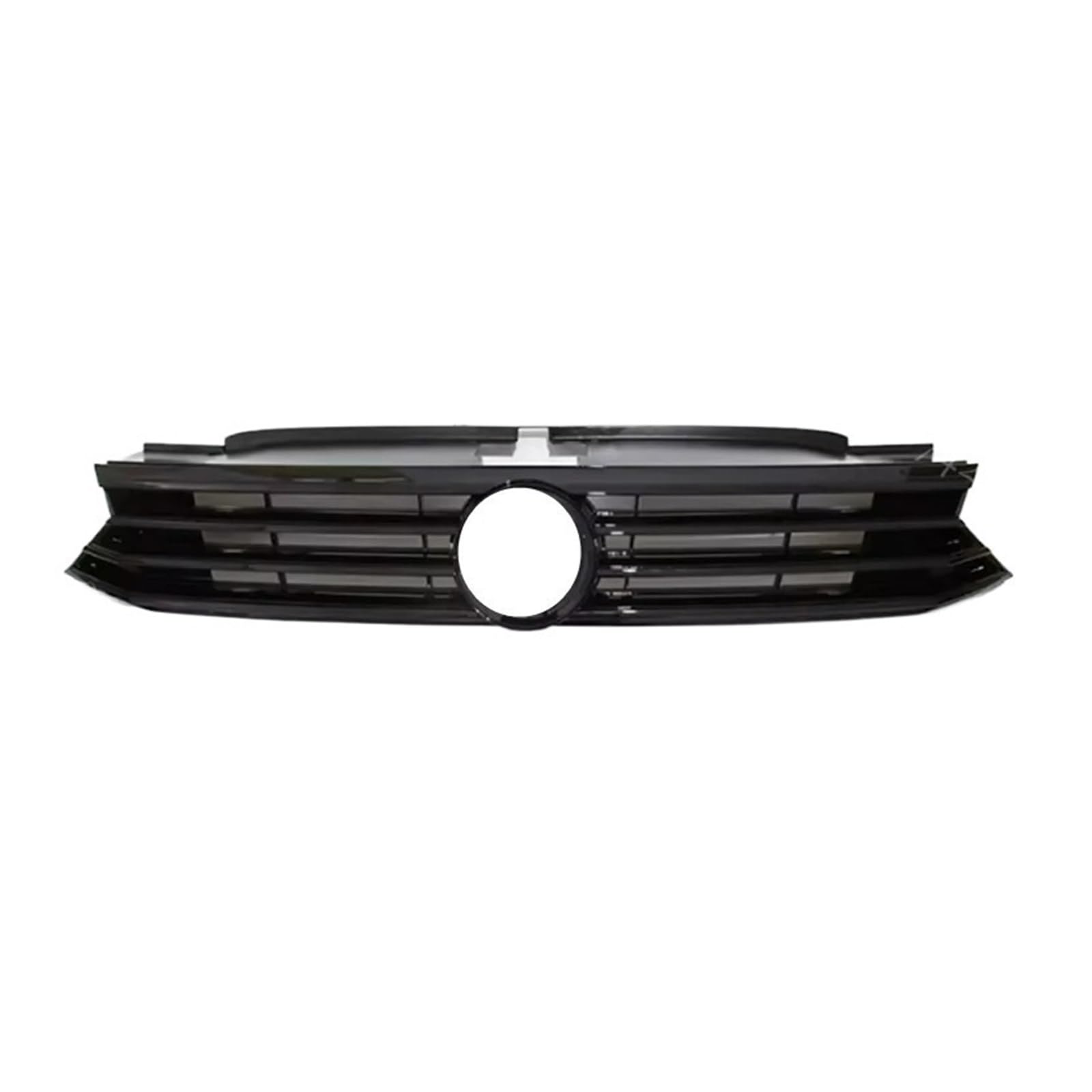 DACOLWZING Kompatibel for VW – Passat B8 2016–2018. Oberer Kühlergrill der vorderen Stoßstange mit Chromverzierung(Gloss Black) von DACOLWZING