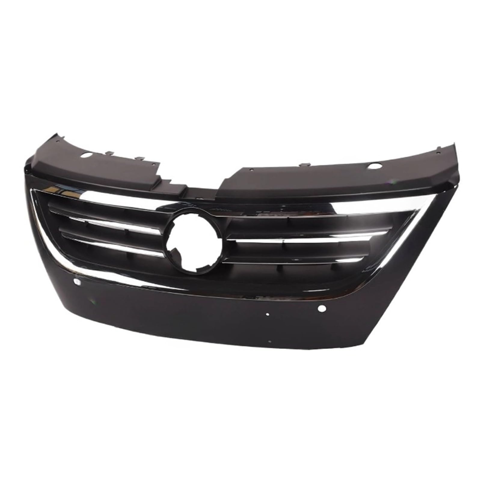 DACOLWZING Kompatibel for VW – Passat CC 2009–2012. Oberer Kühlergrill der vorderen Stoßstange in Schwarz mit Chromverzierung von DACOLWZING