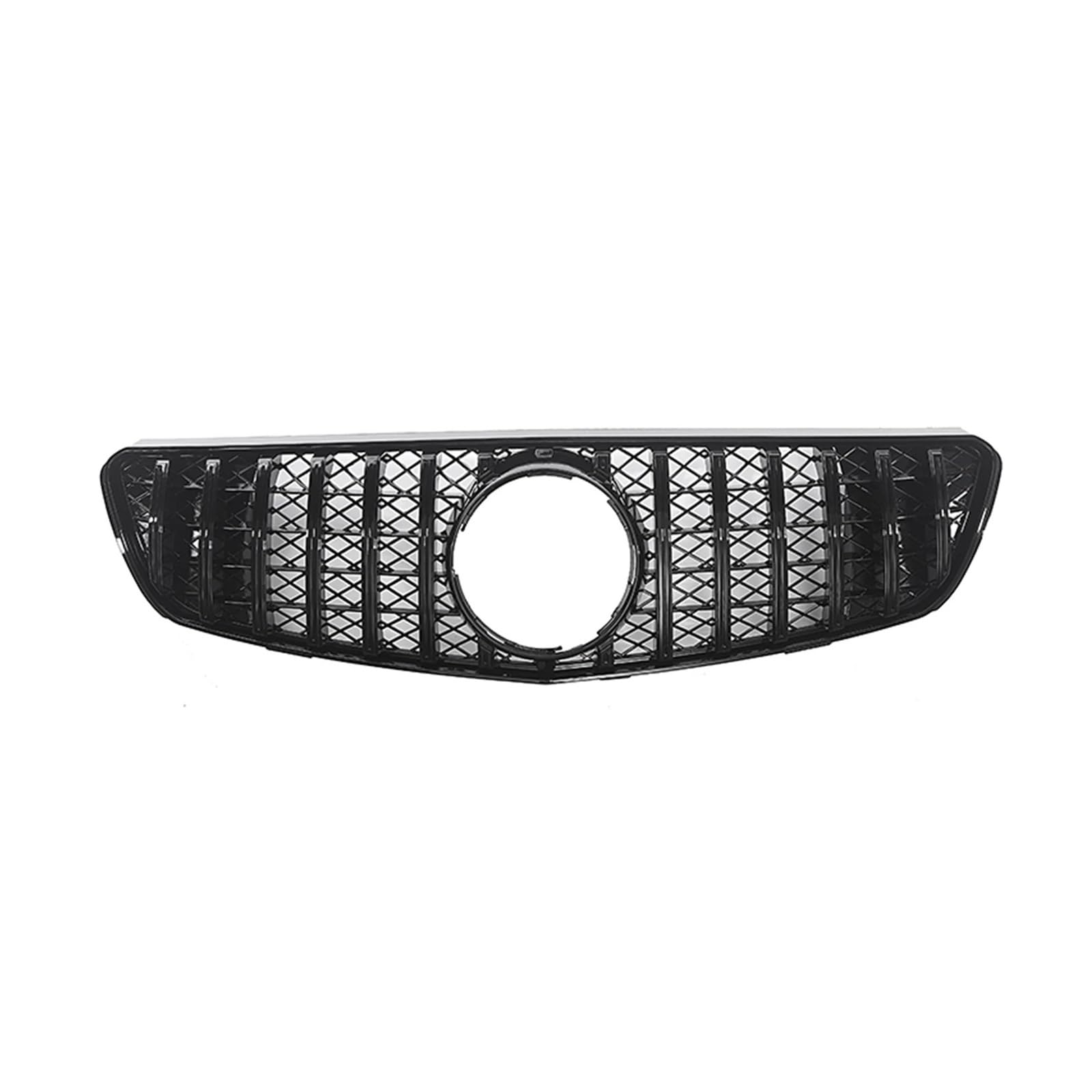 DACOLWZING Vorderer Auto-Kühlergrill, Karosserie, oberer Ersatz, Stoßstangenhaube, Netz-Mittelgitter, kompatibel mit Mercedes-Benz R-Klasse W250 GT R 2005–2010(Black) von DACOLWZING