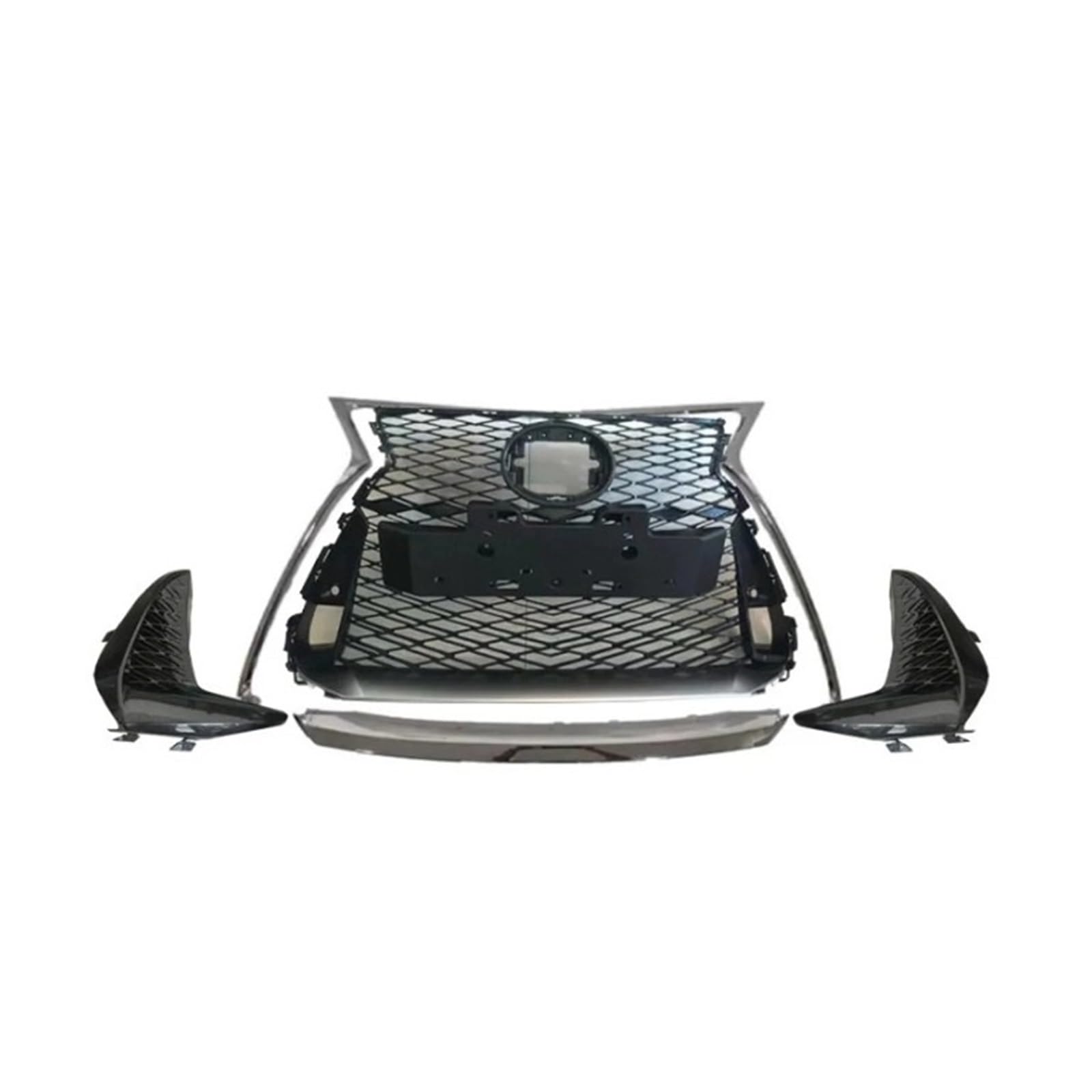 Der sportliche Frontstoßfänger mit zellularem Mittelgitter-Frontgrill, kompatibel mit dem Body Kit for Lexus IS300 200250 2017 von DACOLWZING