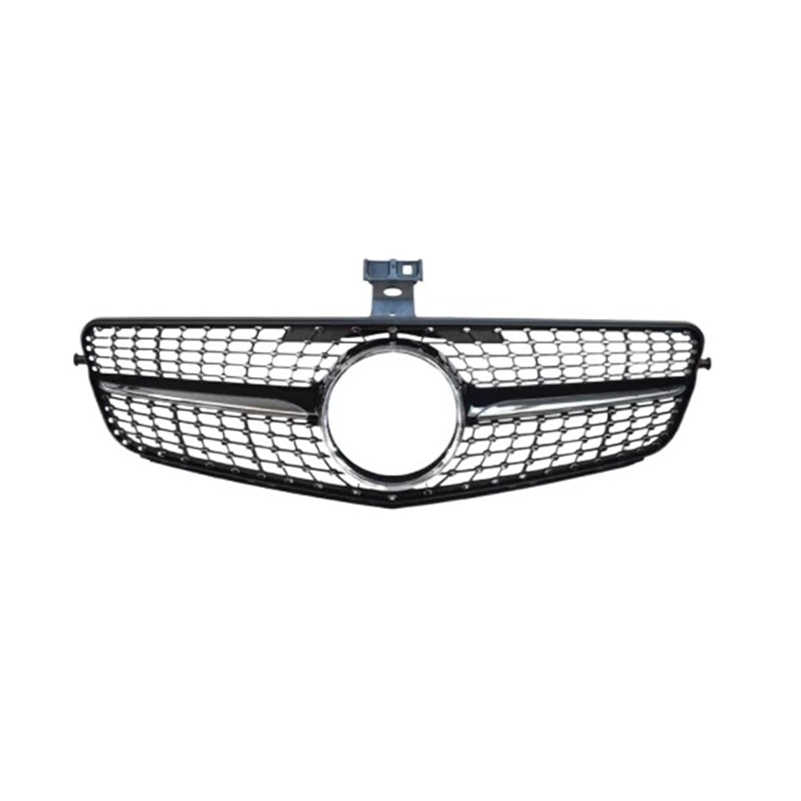 Frontgrill Kompatibel for Mercedes-Benz C W204 Sport Racing Grill AMG GT Diamond 2007 2008 2009 2010 2011 2012 2013 2014 Facelift(Diamond Black) von DACOLWZING