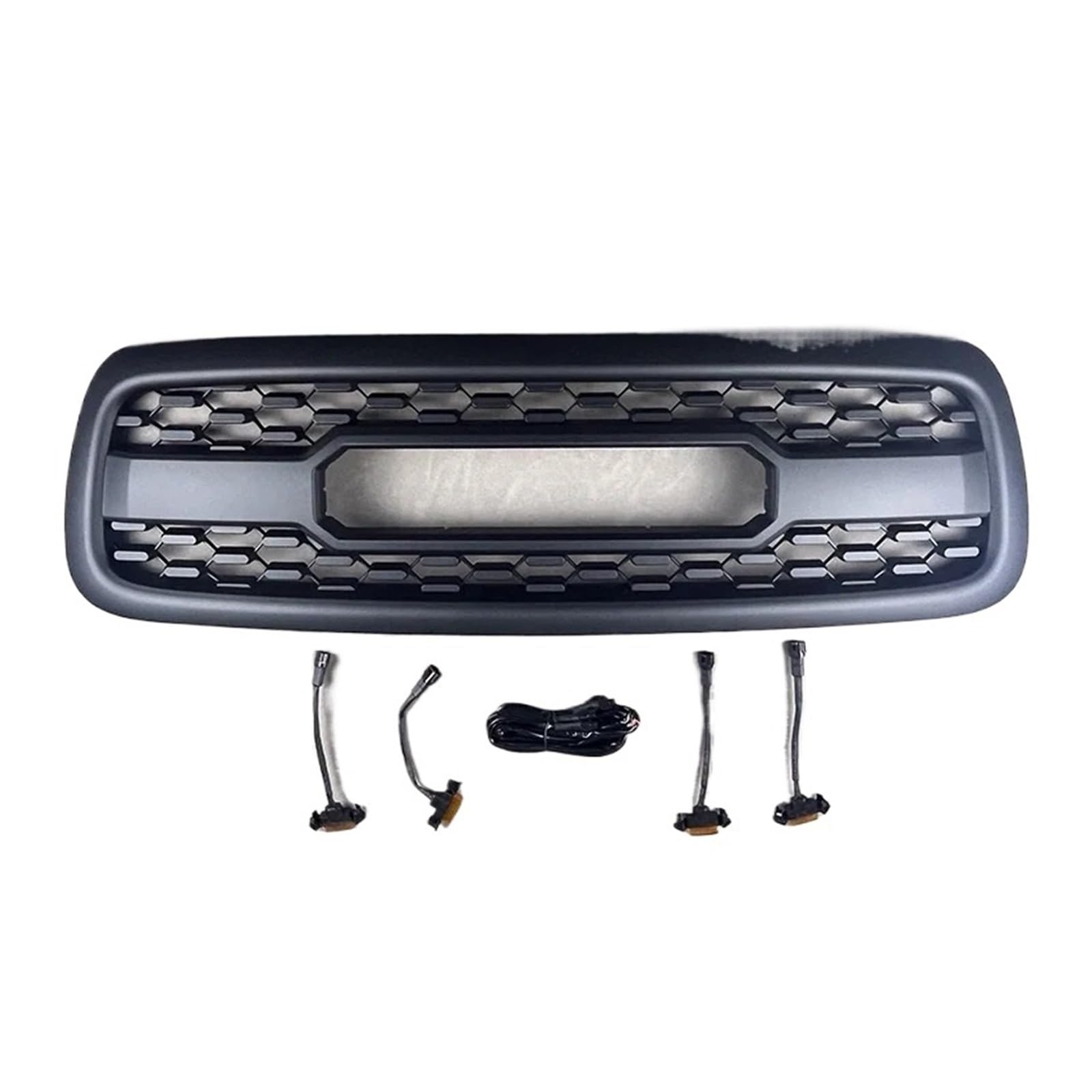 Frontgrill for die Stoßstange, kompatibel mit Toyota -Sequoia 2001 2002 2003 2004, Verkleidung, Haubennetzabdeckung, vorderer ABS-Grill, Außenmodifikationsteile(with Light) von DACOLWZING