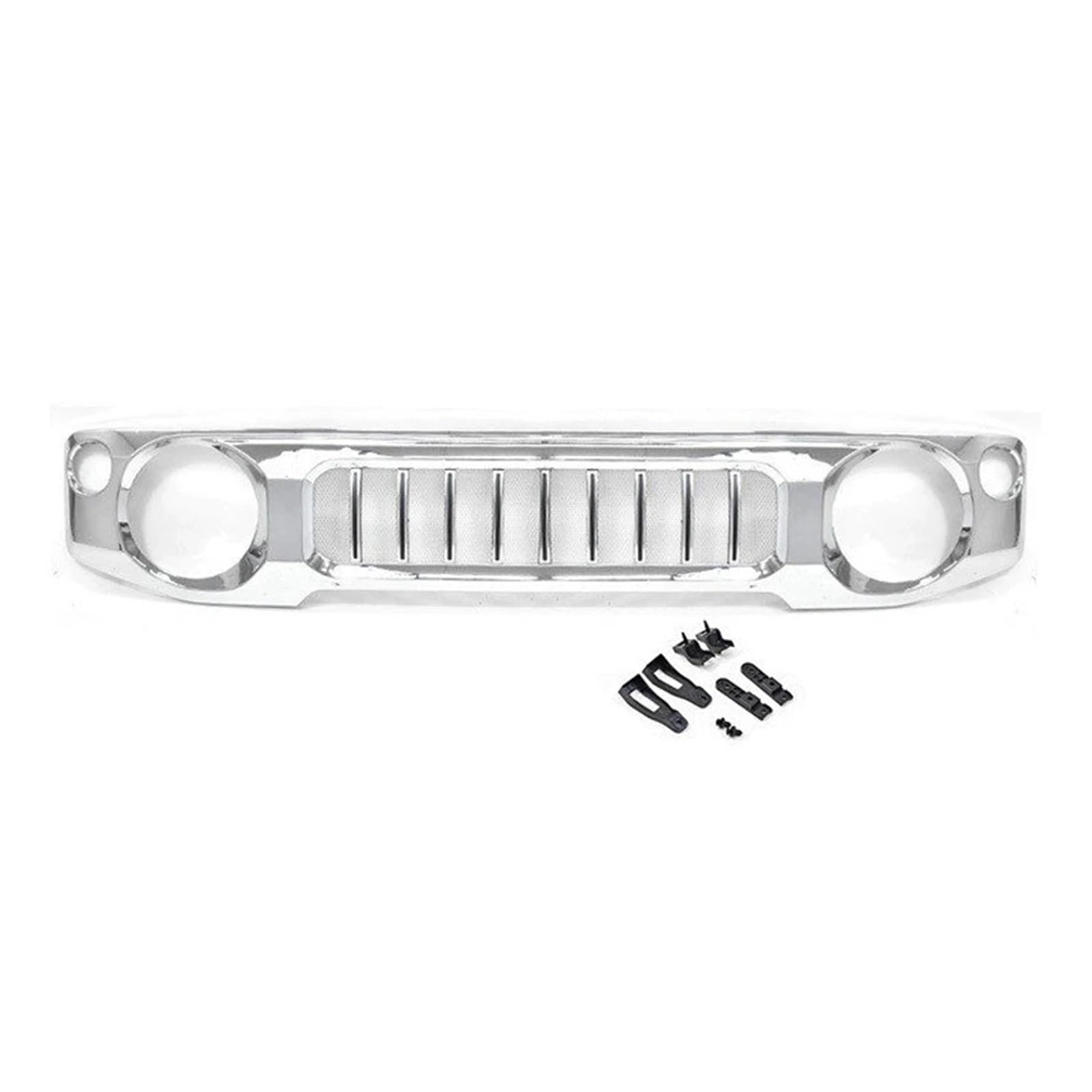 Frontgrill mit Insektengitter ABS-Maschengrills Kompatibel for Suzuki -Jimny JB64 JB74 2019 2022 2023 Autogrillabdeckung Dekorationszubehör(Plating Color) von DACOLWZING