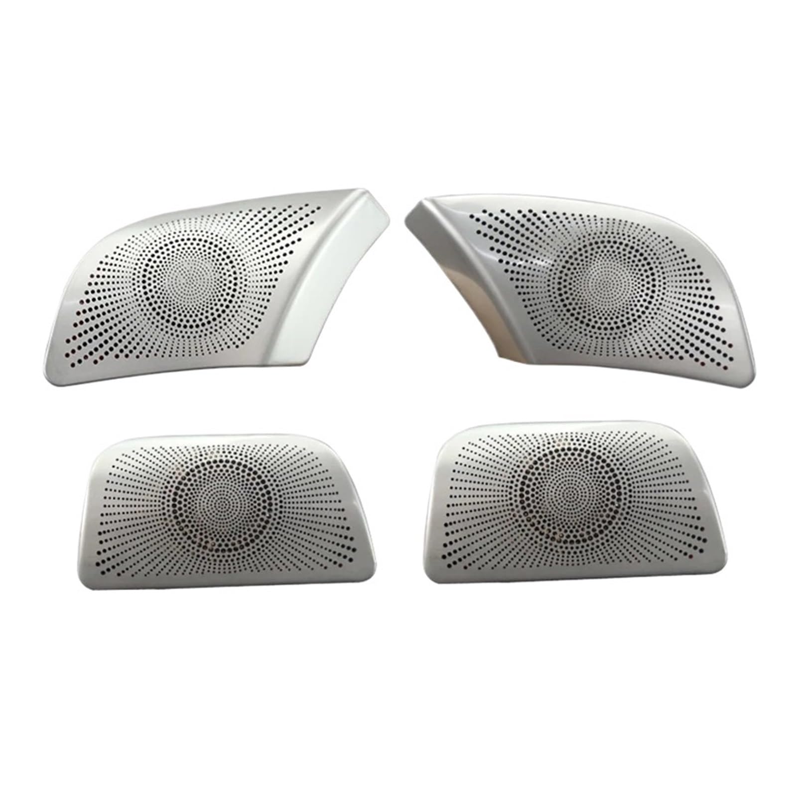 Kompatibel for Audi A4 B6 B7 2002-2008 Autotürverkleidung Lautsprecherpolster Stereo-Audiolautsprecher Hupenabdeckung Zieraufkleber Innenzubehör(B Model Silver) von DACOLWZING