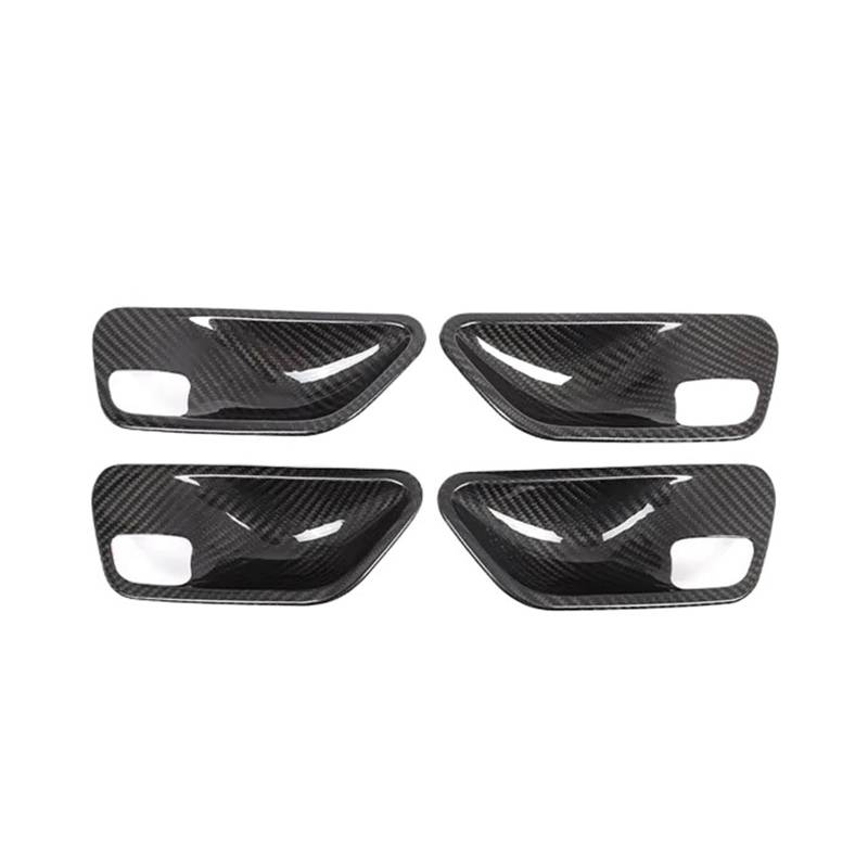 Kompatibel for BMW 3 4 Series 3GT F34 F30 F36 2013-2019, Autotür-Innentürschalenabdeckung aus Echtkohlefaser, Dekorationsaufkleber, Autozubehör(Style A 4 pcs) von DACOLWZING