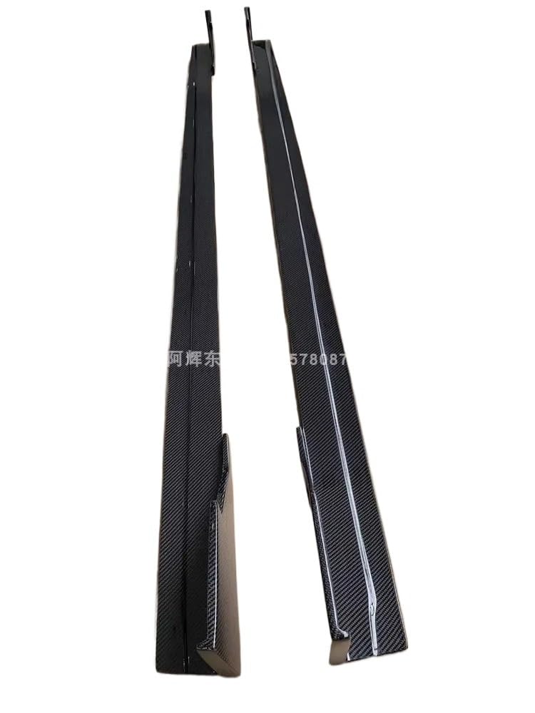 Kompatibel for BMW 3 Serie 320 328 330 2012-2019 Carbon Faser Auto Stoßstange Lip Seite Rock Spoiler Abdeckung von DACOLWZING