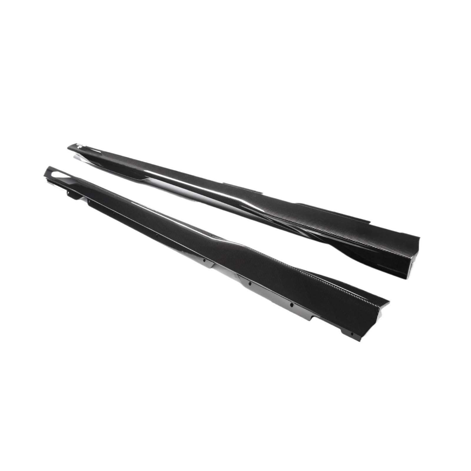 Kompatibel for BMW 4 Series Gran Coupe G26 2021-IN Real Dry Carbon Fiber Seitenschwellerverlängerung Kipphebellippe Winglet Seitenschweller ersetzen von DACOLWZING