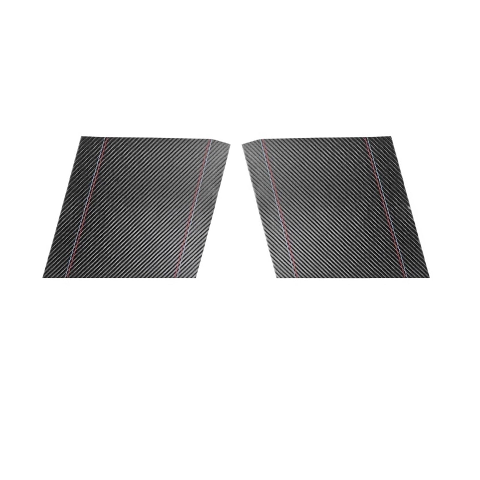 Kompatibel for BMW F10 F18 Serie 5 2011-2017 Autoinnenraumzentrum B-Säulen-Panel-Trim-Abdeckungen Aufkleber Zubehör1(Carbon Fiber Leather) von DACOLWZING