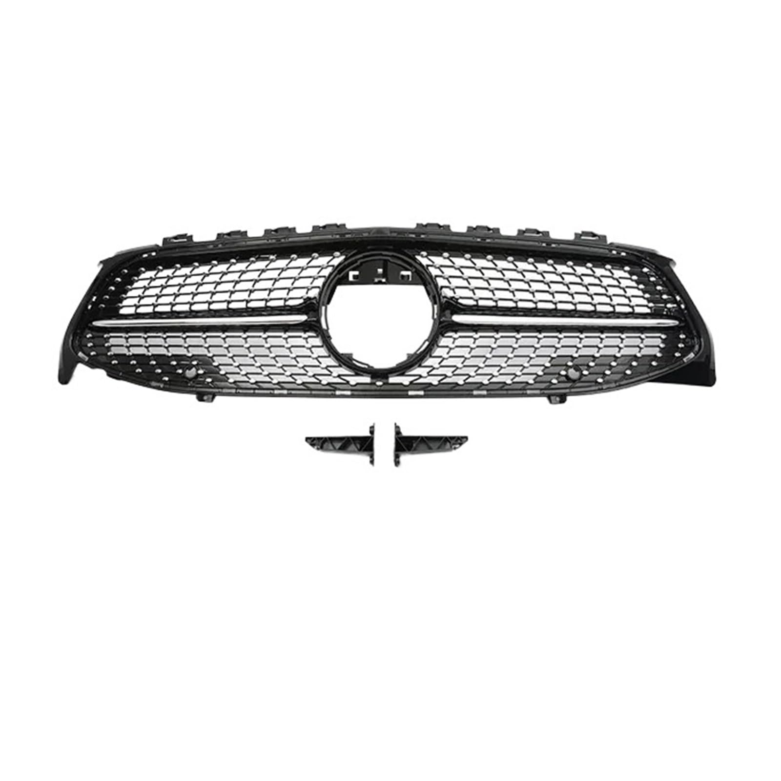 Kompatibel for Benz CLA W118 C118 X118 Frontstoßstange Panamericana Diamond AMG GT Grille CLA180 200 250 CLA45 35 2019-2023 Autozubehör(Diamond Black WO) von DACOLWZING