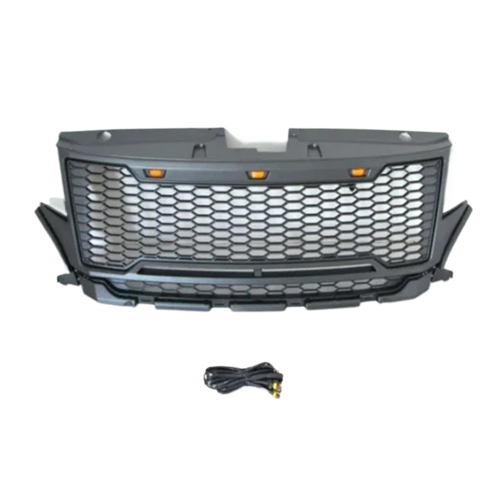 Kompatibel for Edge 2012-2014 Kühlergrill Front Stoßstange Modifikation Auto Kühlergrill Dekoration Licht(Grey) von DACOLWZING