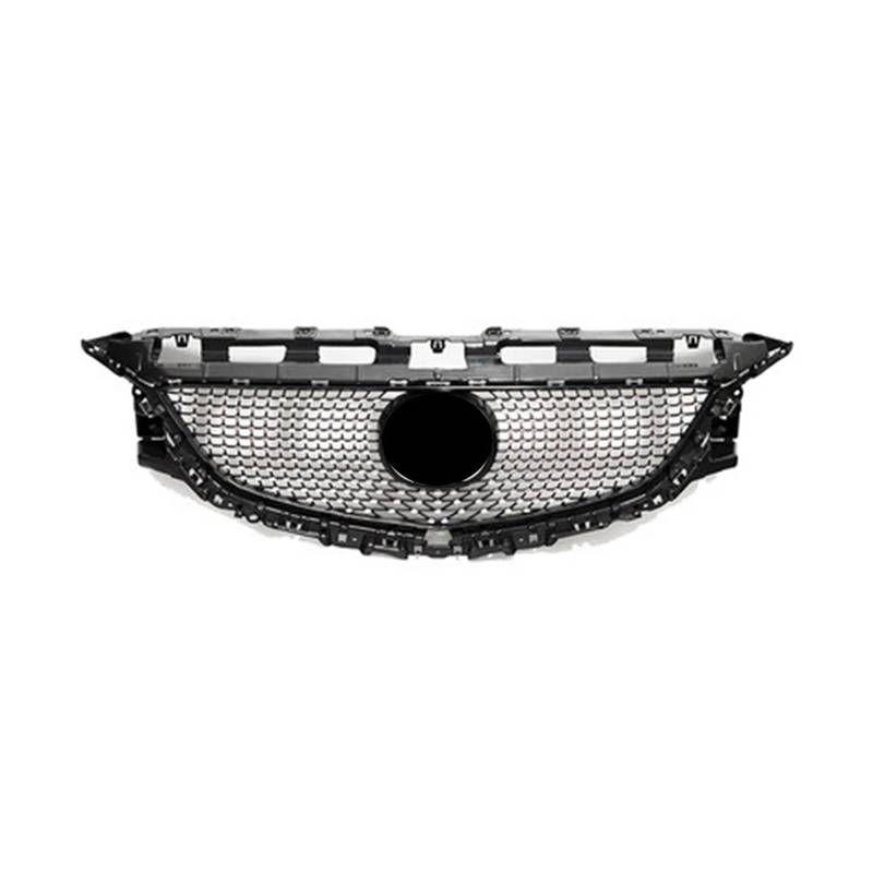 Kompatibel for Mazda 6 Atenza GJ GL 2014 2015 2016 Auto Kühlergrill ABS Diamant Oberen Stoßfänger Grill Grille Aftermarket von DACOLWZING