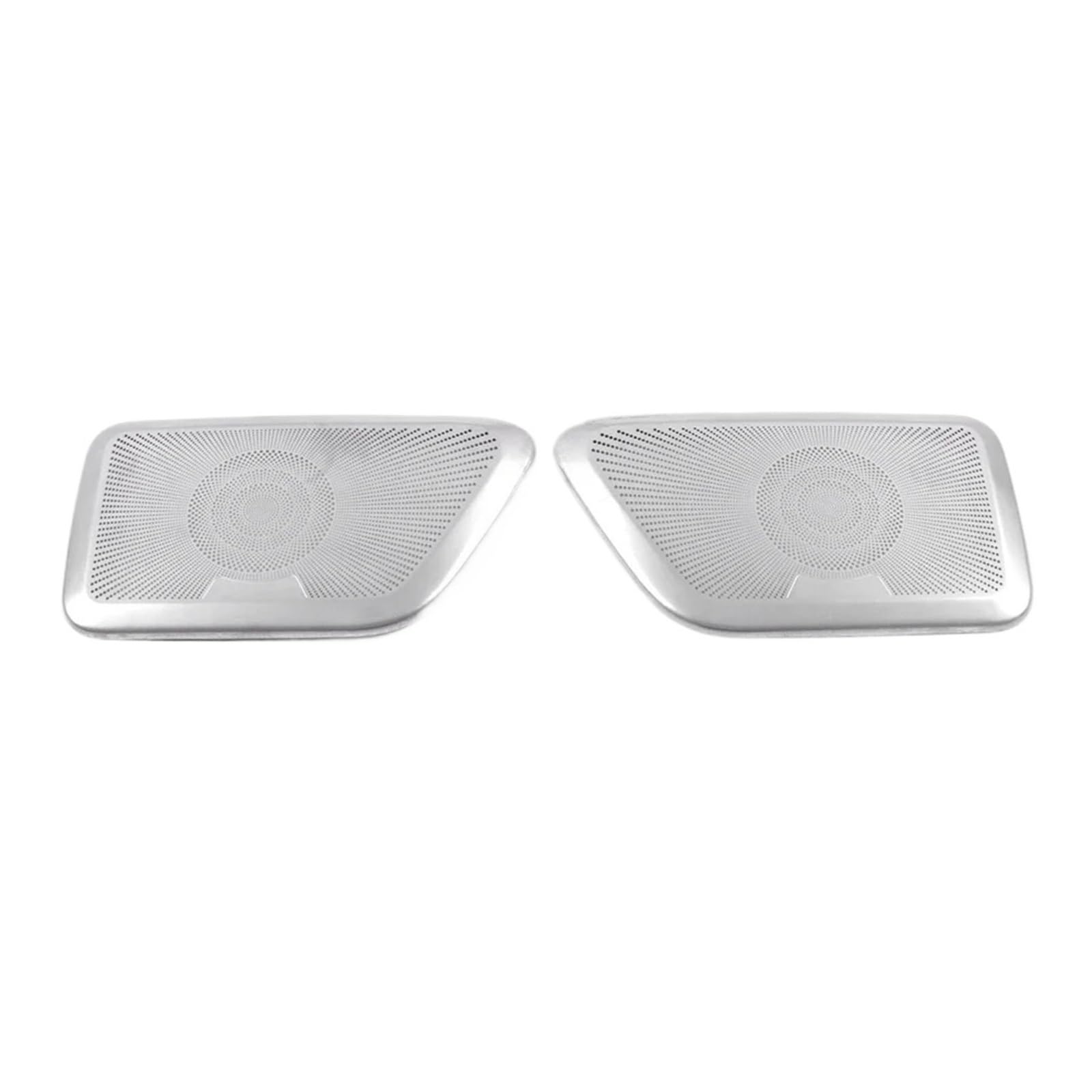 Kompatibel for Mercedes -Benz V-Klasse W447 2015-2021 Auto-Lautsprecherabdeckung Edelstahl Türlautsprecher Sound Pad Zierrahmen Aufkleber Zubehör(Silver-middle-2PCS) von DACOLWZING