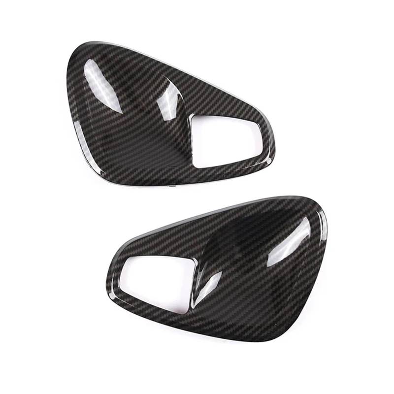 Kompatibel for Mercedes -Smart -Fortwo 451 2009-2014 Zierleiste Türschalenrahmen Aufkleber Innenausstattung Autotür Armlehne Griffabdeckung Kohlefaser(Inner Handle-Carbon1) von DACOLWZING