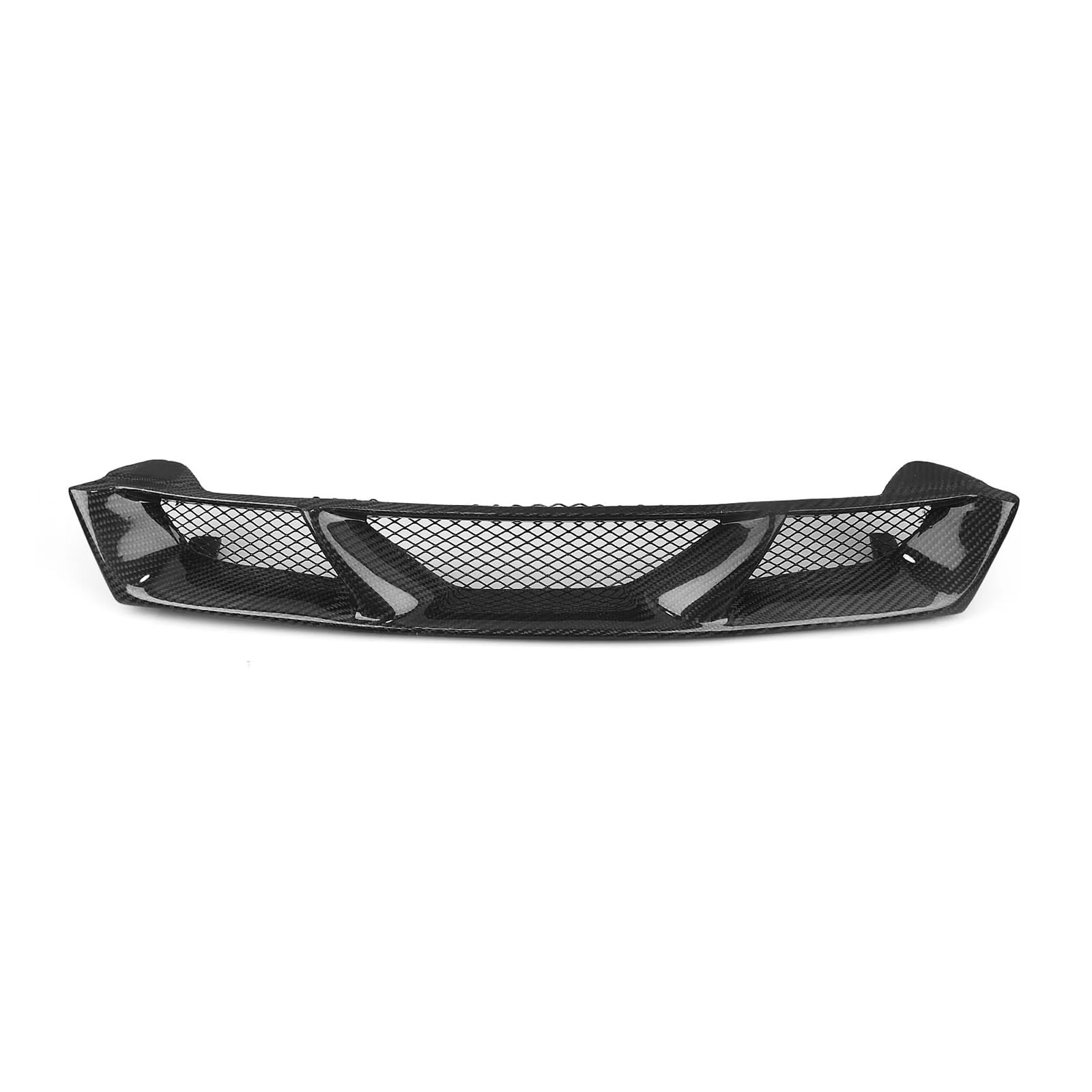 Kompatibel for Nissan -S14 -Silvia 1995-1998 Frontgrill Renngrill Echt Carbon Faser/Fiberglas Obere Stoßstange Haube Strahlenden Mesh Grid(Real Carbon Fiber) von DACOLWZING