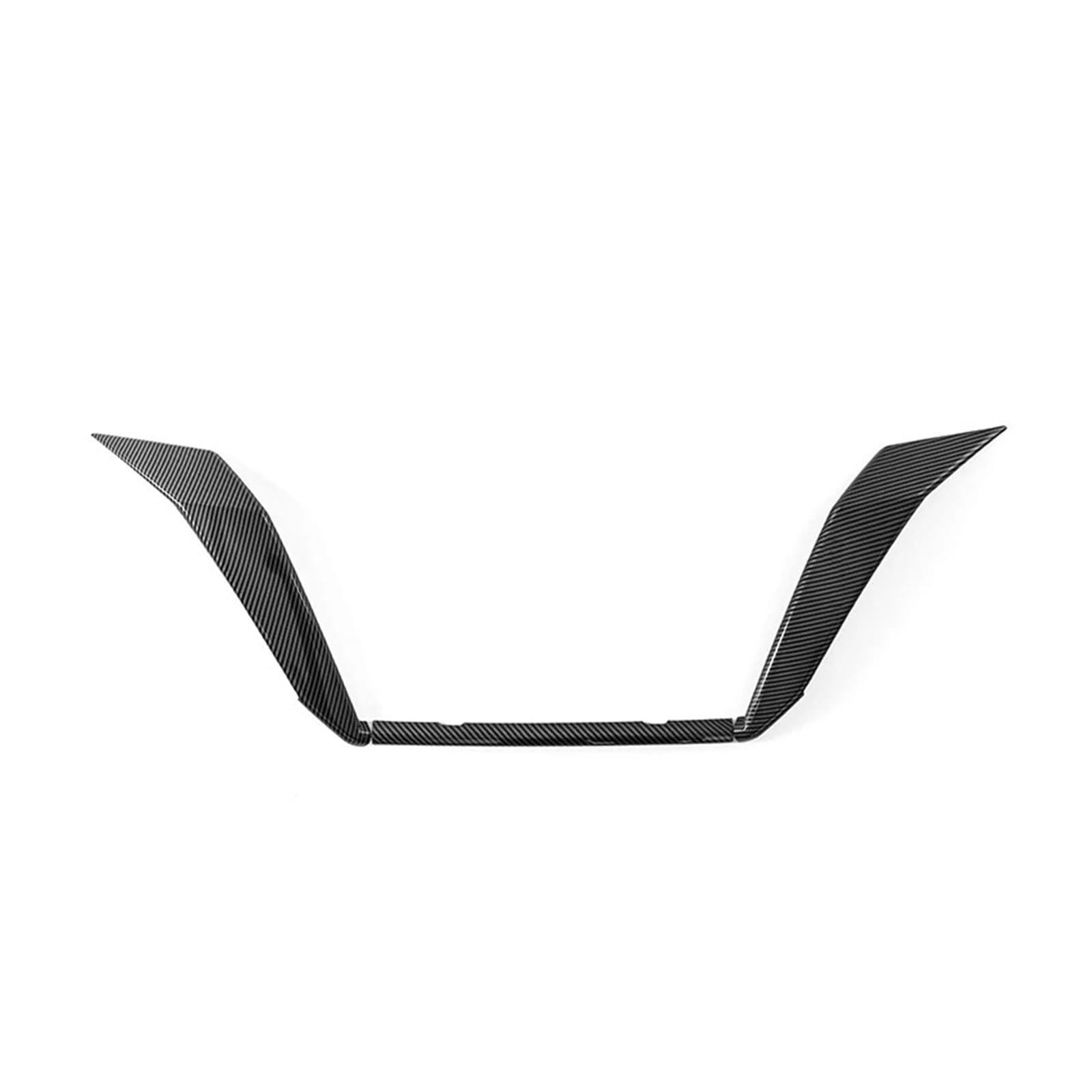 Kompatibel for Nissan Sentra 2020 2021 2022 Frontdekor-Grillrahmenabdeckung, Zierleisten, Zierleiste, U-Gitter, 3 Stück(Carbon Fiber) von DACOLWZING