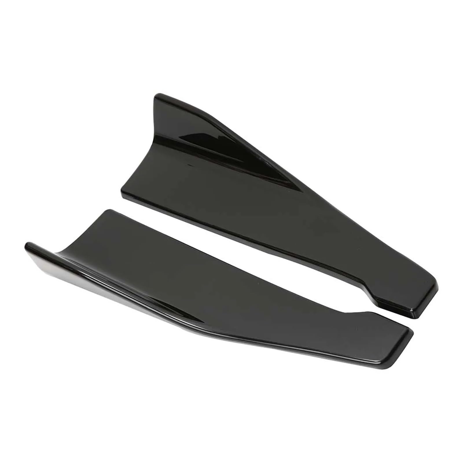 Kompatibel mit Nissan -Sentra 48cm Auto Rock Spoiler Hecklippe Seitenrock Winglets Diffusoren Verlängerung Rocker Splitter Eckvolant(Glossy Black) von DACOLWZING