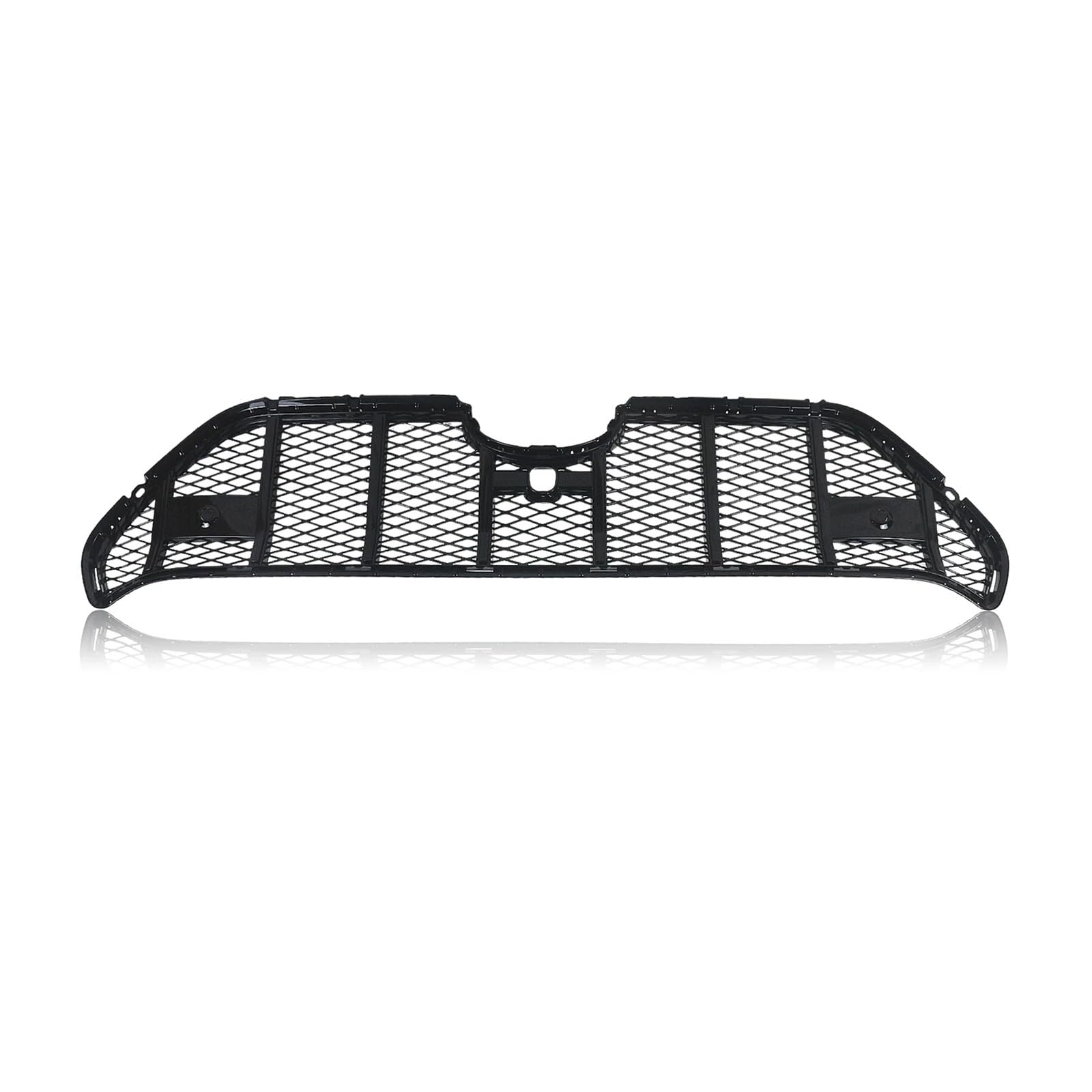 Renngrill Kompatibel for Toyota -RAV4 2019 2020 2021 2022 Frontgrill Wabenstil Silber/Schwarz Oberer Stoßfänger Ansaughaube Maschengitter(Black) von DACOLWZING