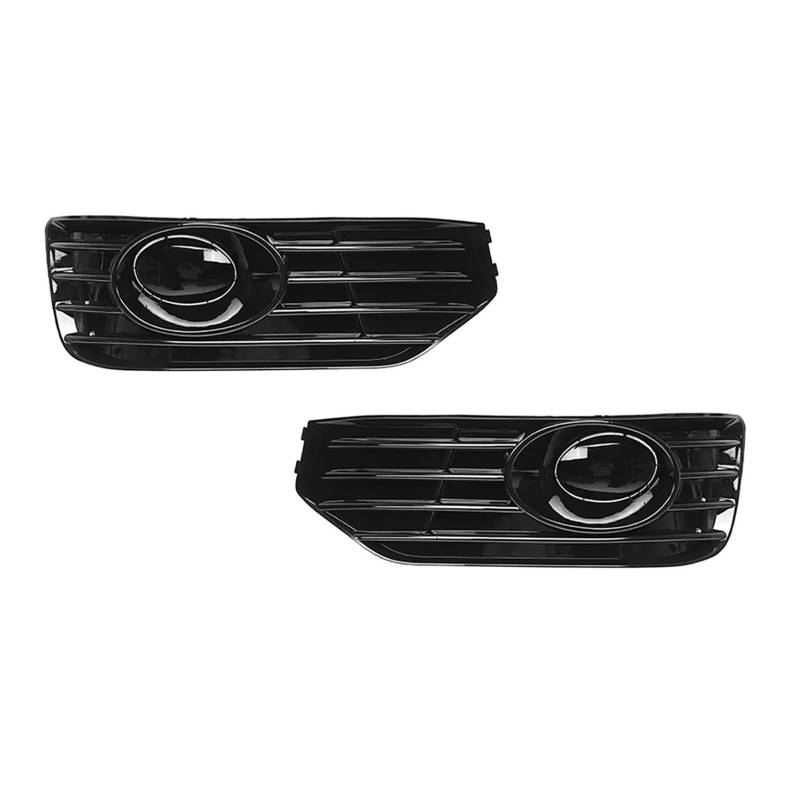 Schwarz glänzend Auto vorne Links rechts Stoßstange Nebelscheinwerfer Kühlergrill Nebelscheinwerfer Abdeckung Grill Kompatibel for VW T5 T5.1 SPORTLINE 2010-2015 von DACOLWZING