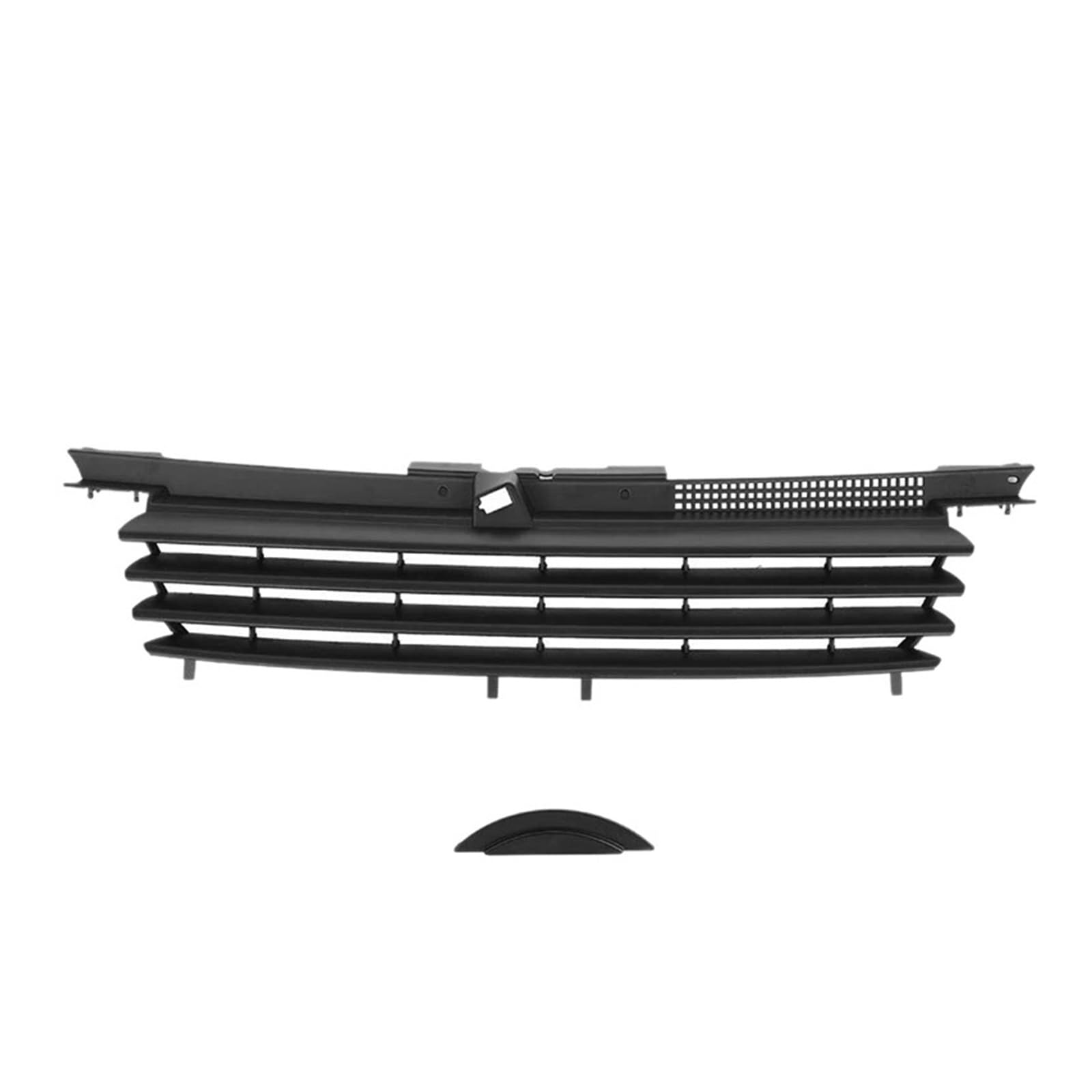 Schwarzer Autogrill - Mattschwarzer Frontgrill for die Motorhaube, kompatibel mit VW -Jetta -Bora -MK4 1999-2004 1J5853655C von DACOLWZING