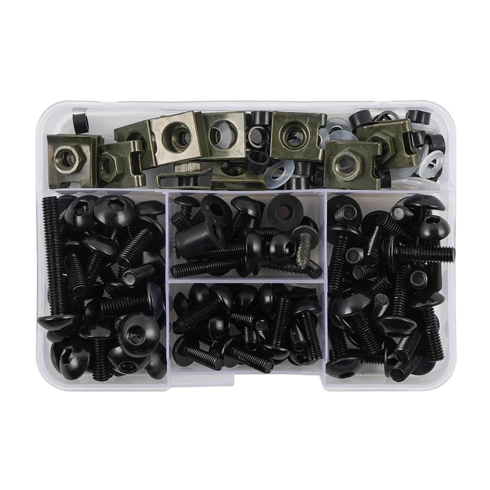 177PCS Verkleidung Schrauben Schrauben Mutter Kit Für HO&NDA CBR600RR CBR900RR CBR929RR CBR1000RR CBR 600RR 1000RR 600 F2 F3 F4(Black) von DACONGI