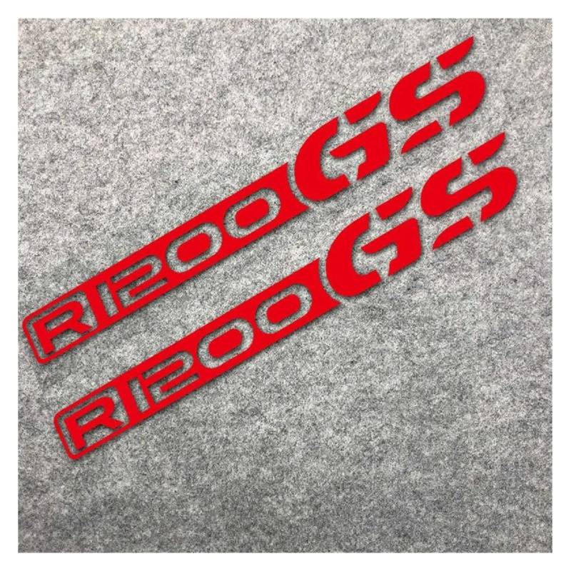 Für B&MW R1200GS R1200 R 1200 GS Reflektierende Abenteuer Motorrad Helm Tank Pad Aufkleber Körper Shell Räder Felgen Aufkleber(Red) von DACONGI