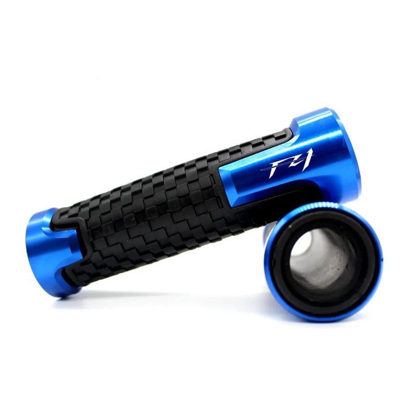 Für YAM&AHA FZ1 FAZER 2006-2015 2007 2008 2009 Motorrad 7/8 "22MM Lenker Handgriffe Griff Bar End Kappe Lenkergriffe(Blue) von DACONGI